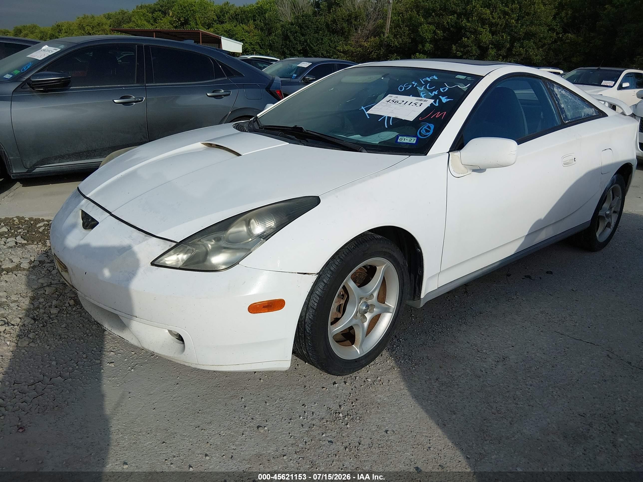 2002 Toyota Celica Gts White vin: JTDDY38T820053199