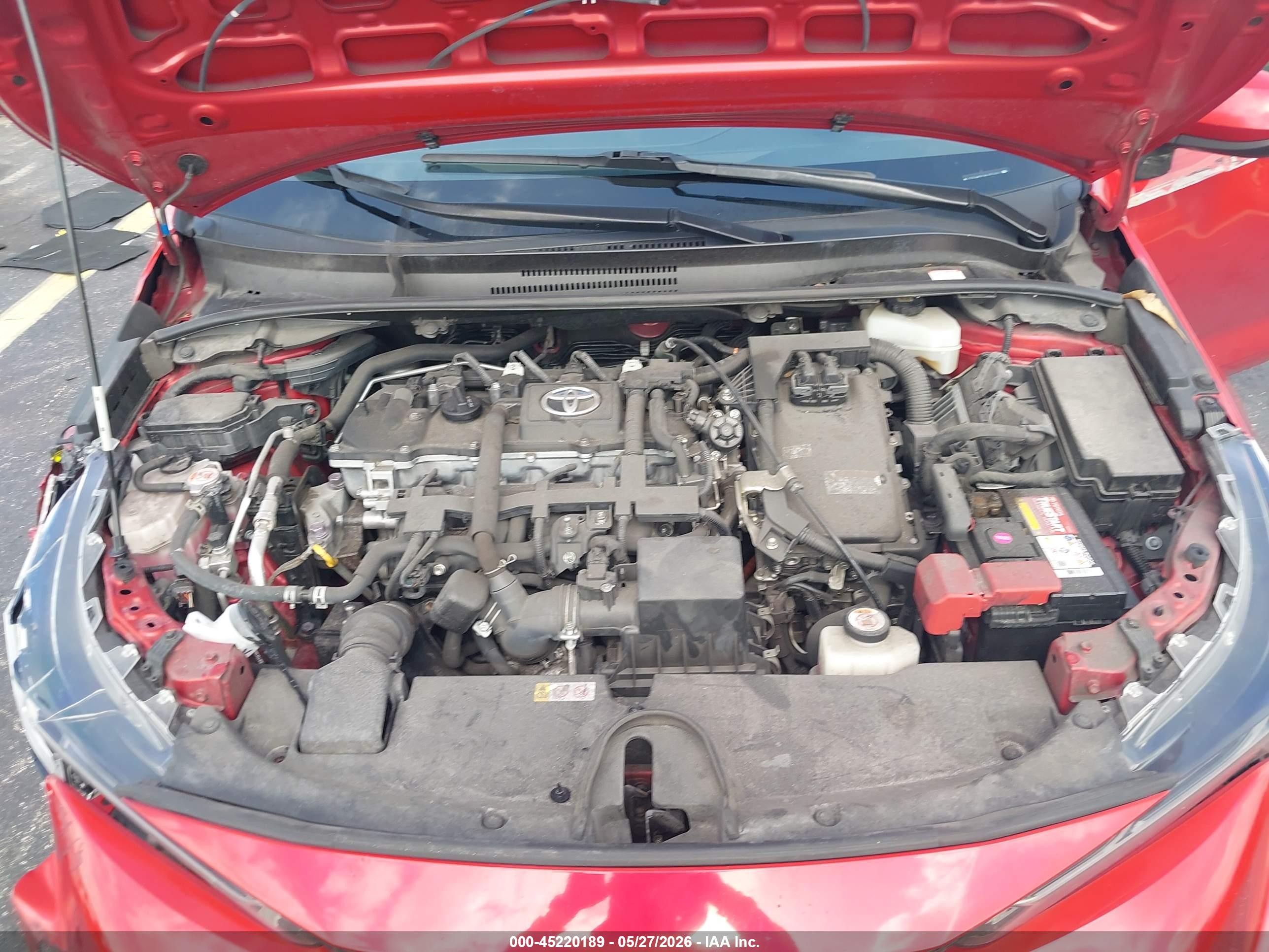 2021 Toyota Corolla Hybrid Le Красный vin: JTDEAMDE2MJ007421