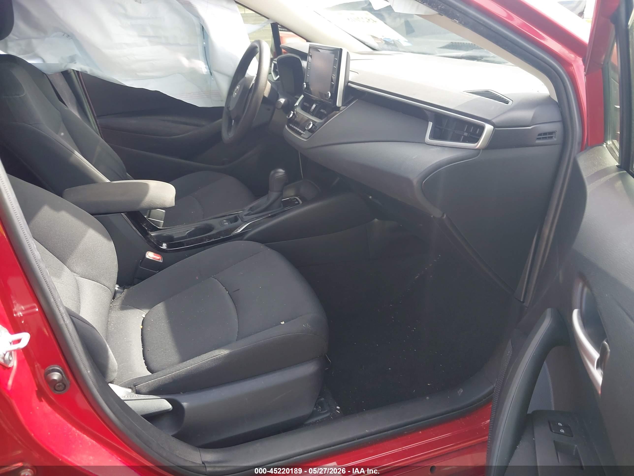2021 Toyota Corolla Hybrid Le Красный vin: JTDEAMDE2MJ007421