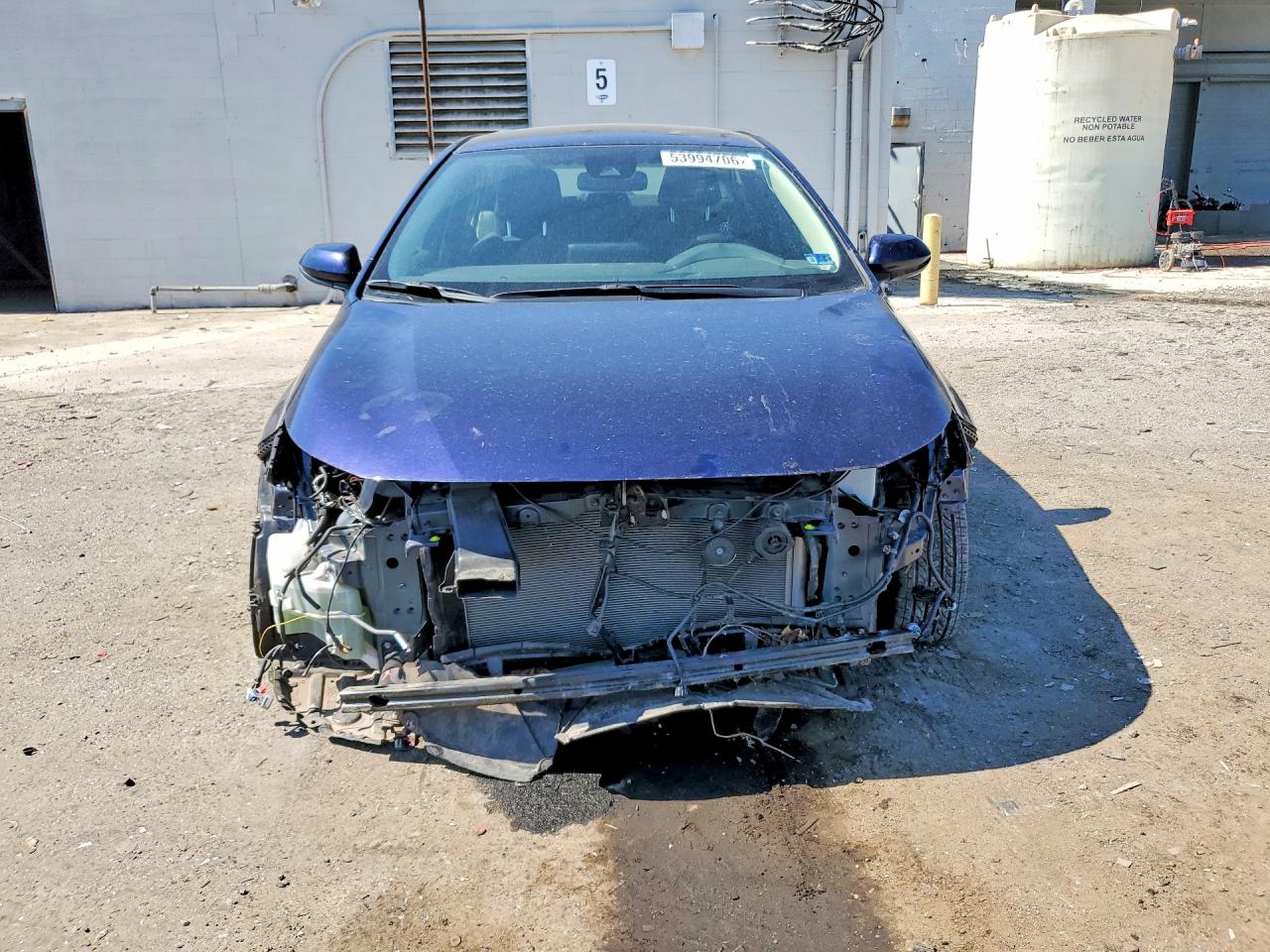 2022 Toyota Corolla Le Blue vin: JTDEAMDE5NJ056176
