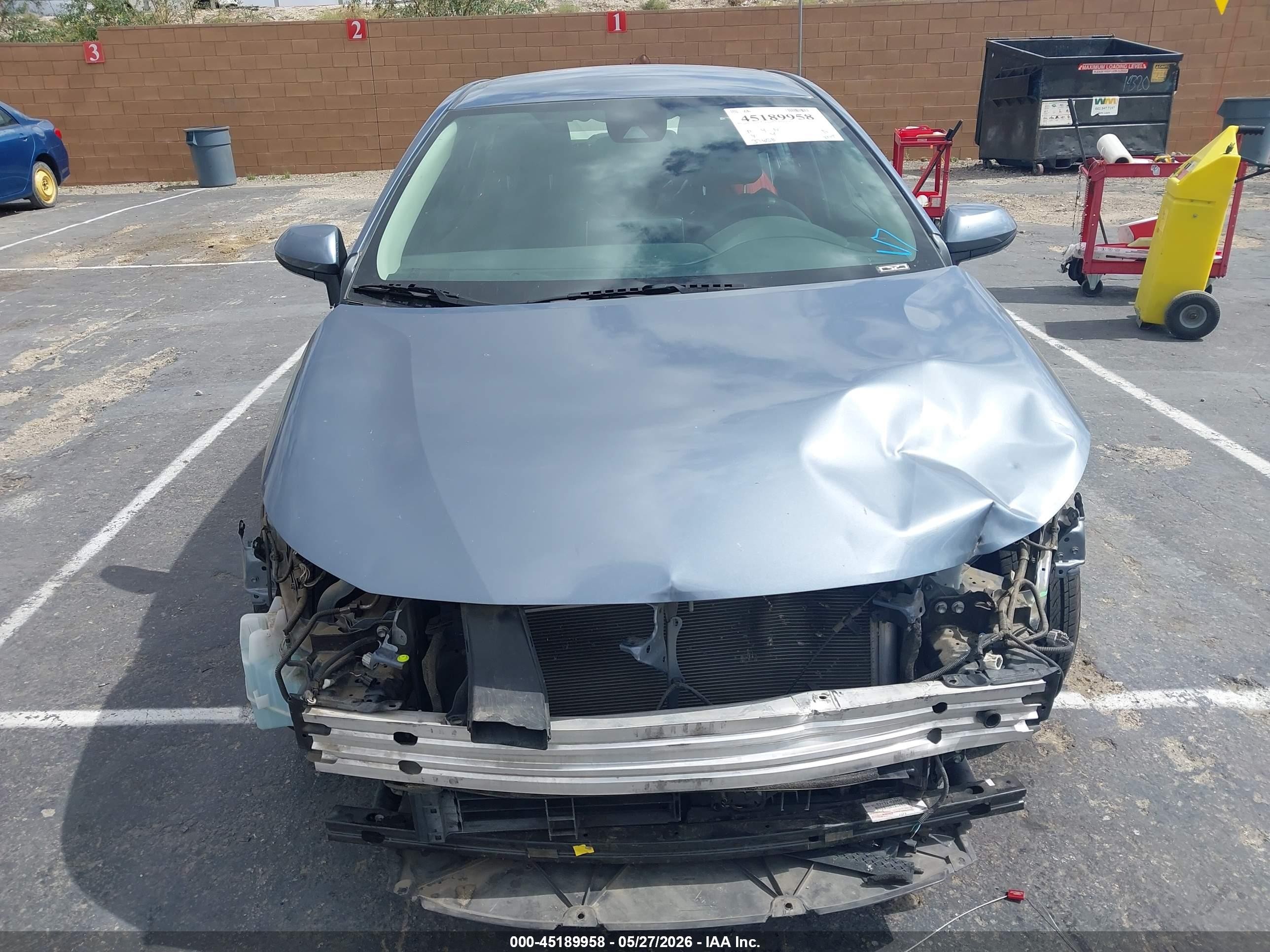 2021 Toyota Corolla Hybrid Le Blue vin: JTDEAMDE7MJ033139