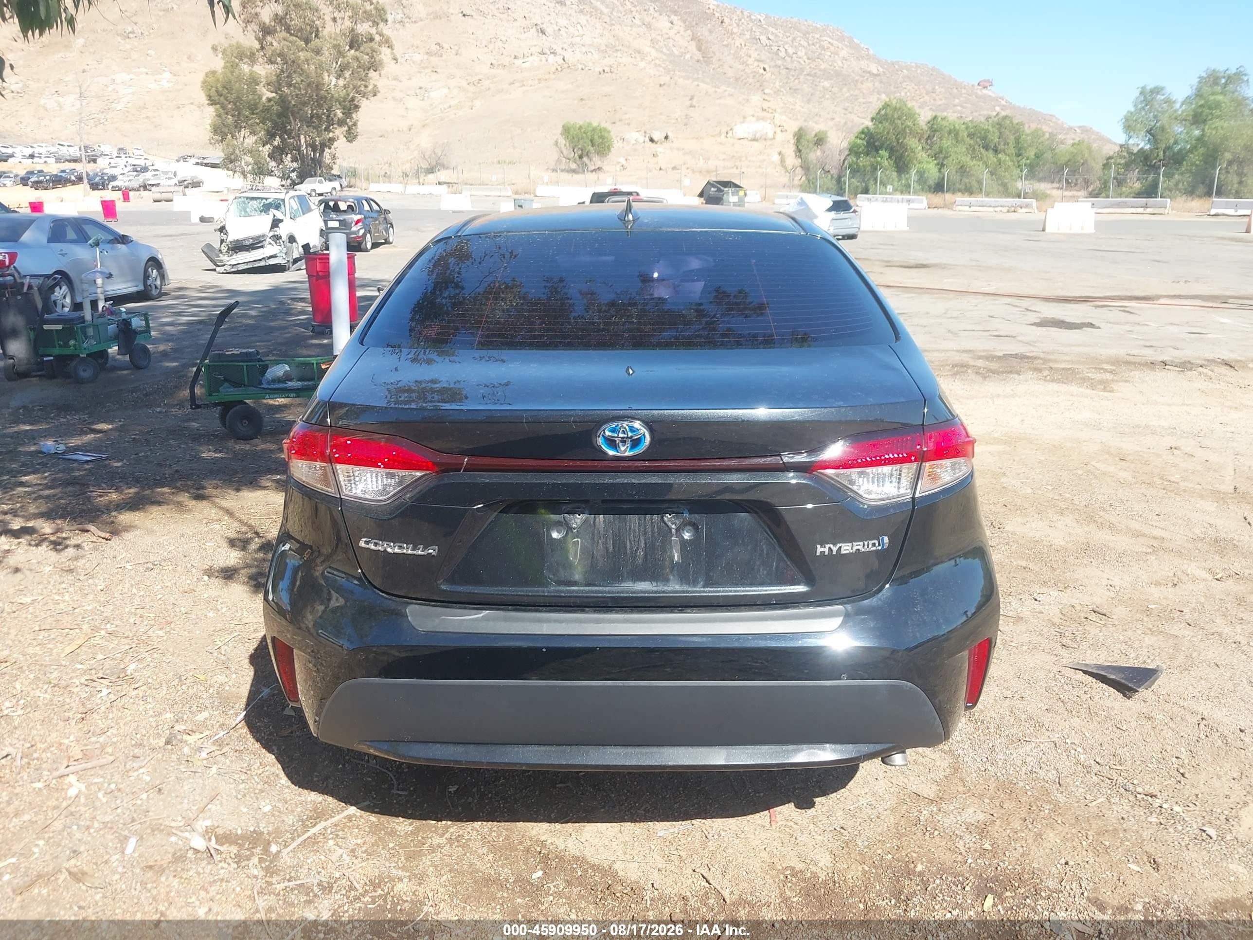 2020 Toyota Corolla Hybrid Le Black vin: JTDEBRBE4LJ002877