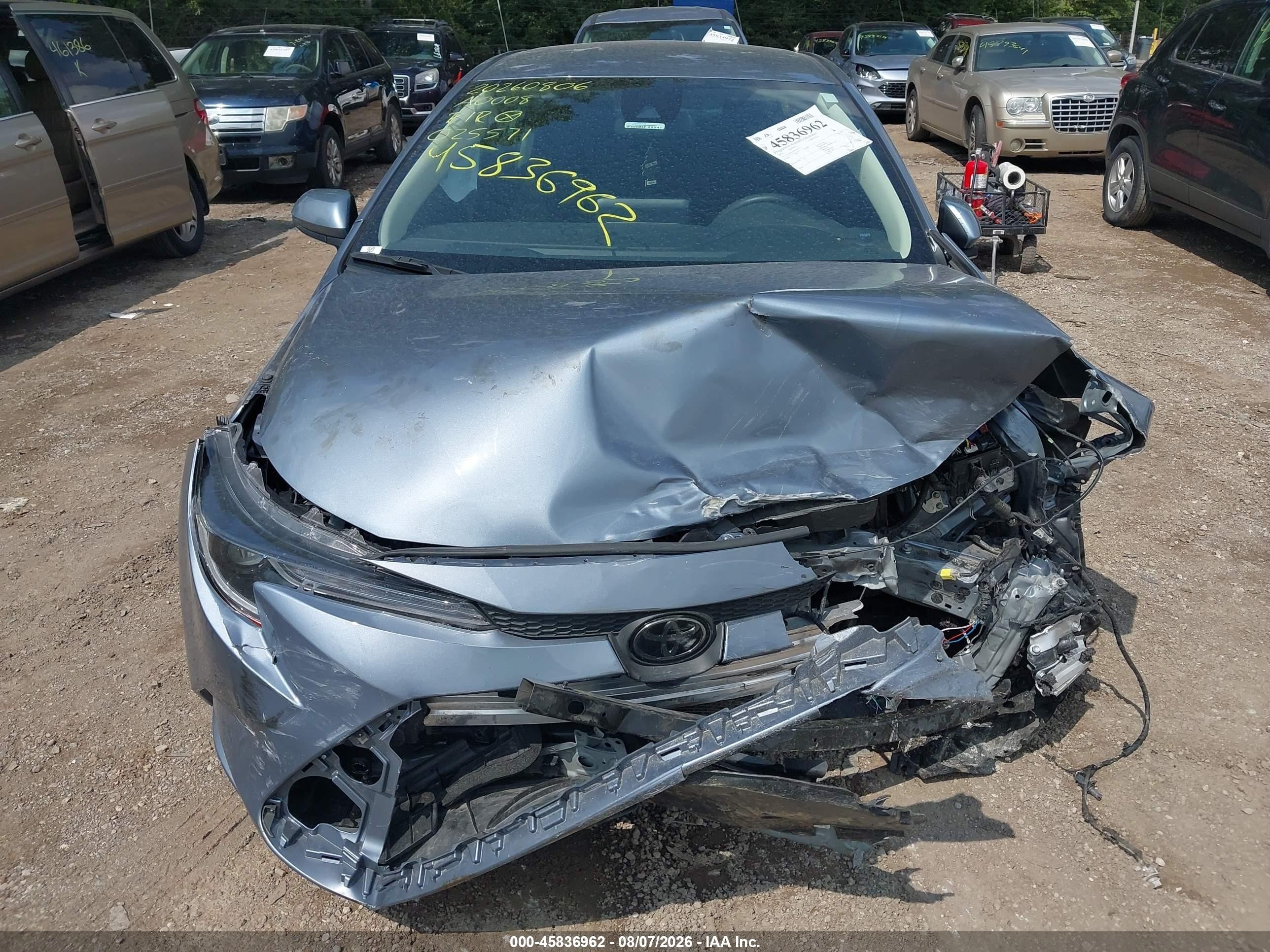 2022 Toyota Corolla Le Blue vin: JTDEPMAE0N3025571