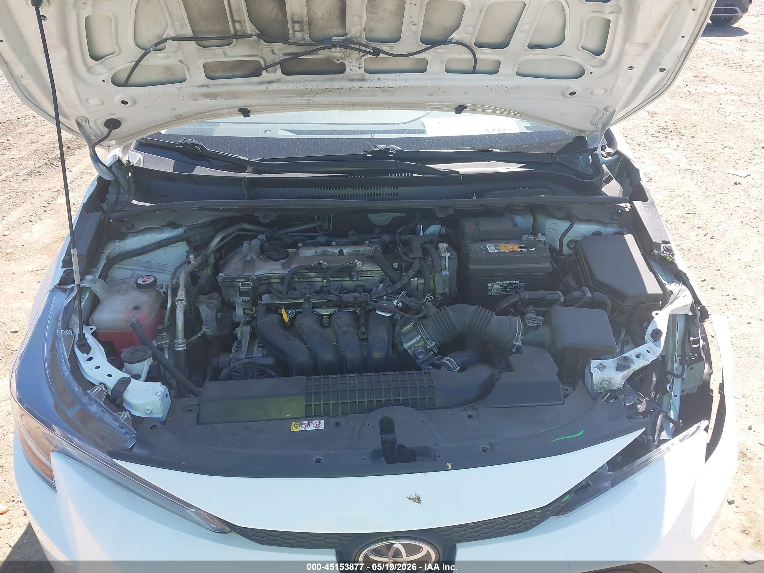 2022 Toyota Corolla Le White vin: JTDEPMAE1N3013378