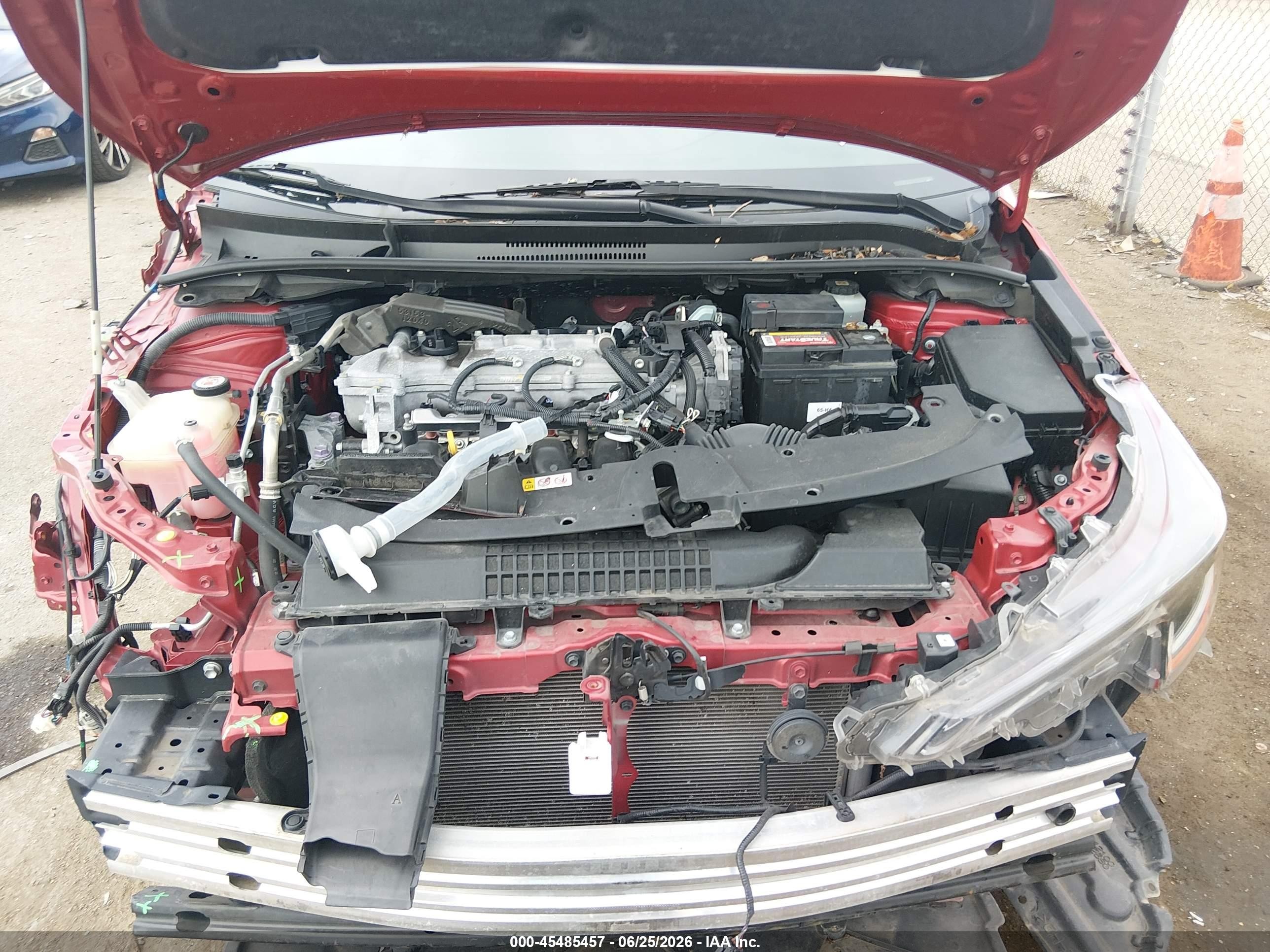 2021 Toyota Corolla Le Красный vin: JTDEPMAE2MJ176065