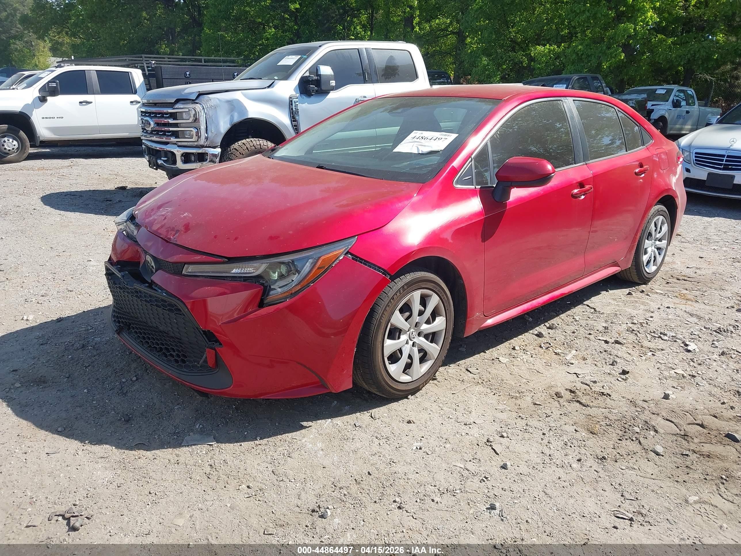 2021 Toyota Corolla Le Red vin: JTDEPMAE3MJ127196