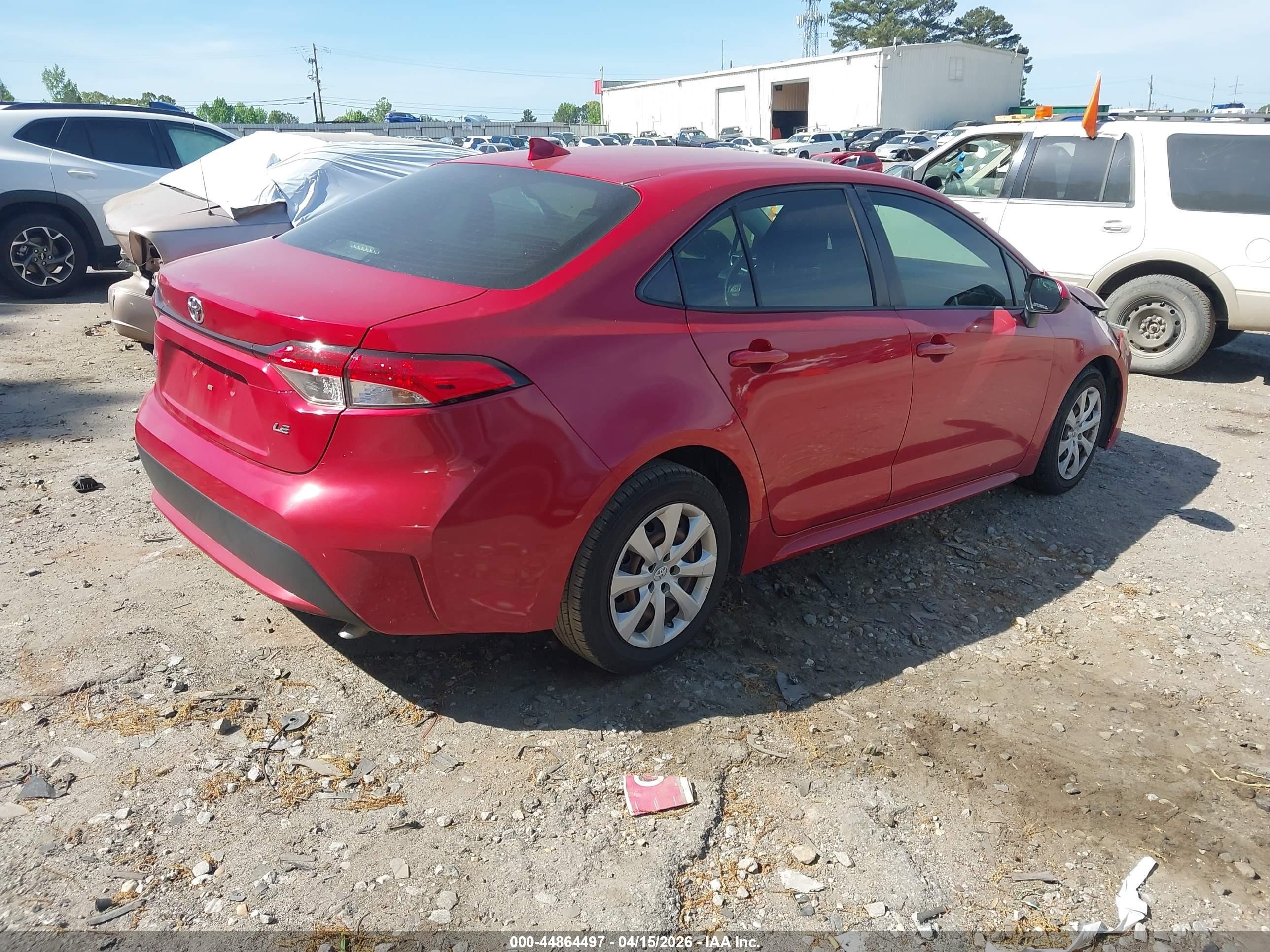 2021 Toyota Corolla Le Red vin: JTDEPMAE3MJ127196
