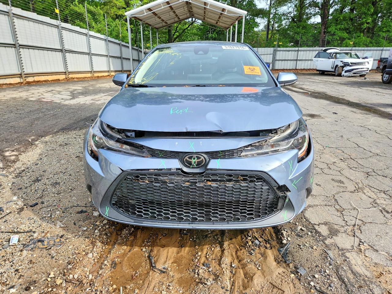 2021 Toyota Corolla Le Blue vin: JTDEPMAE5MJ183009