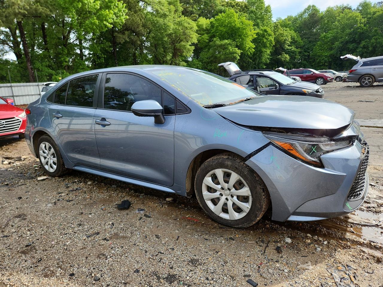 2021 Toyota Corolla Le Blue vin: JTDEPMAE5MJ183009