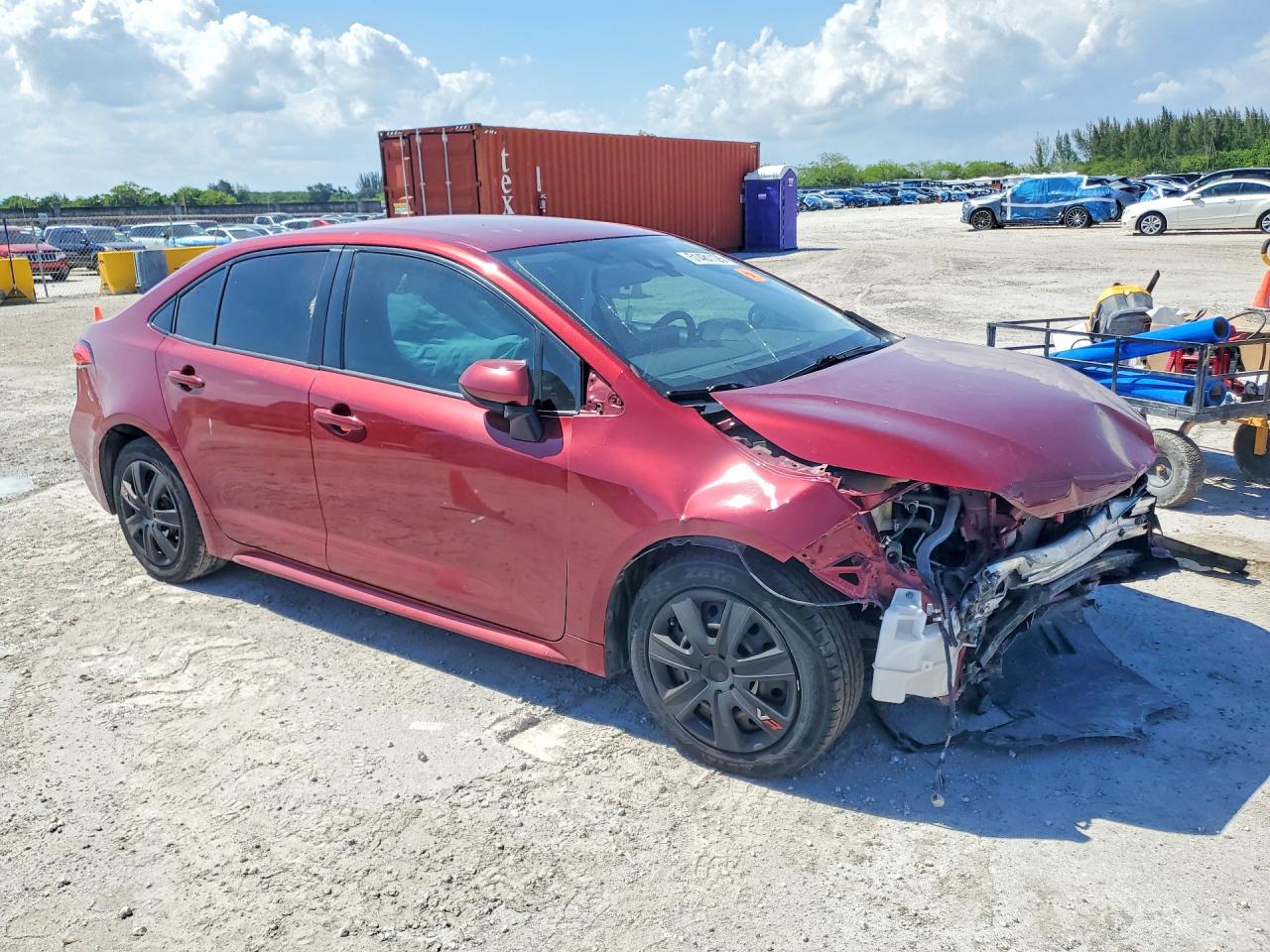 2022 Toyota Corolla Le Red vin: JTDEPMAE5NJ218083