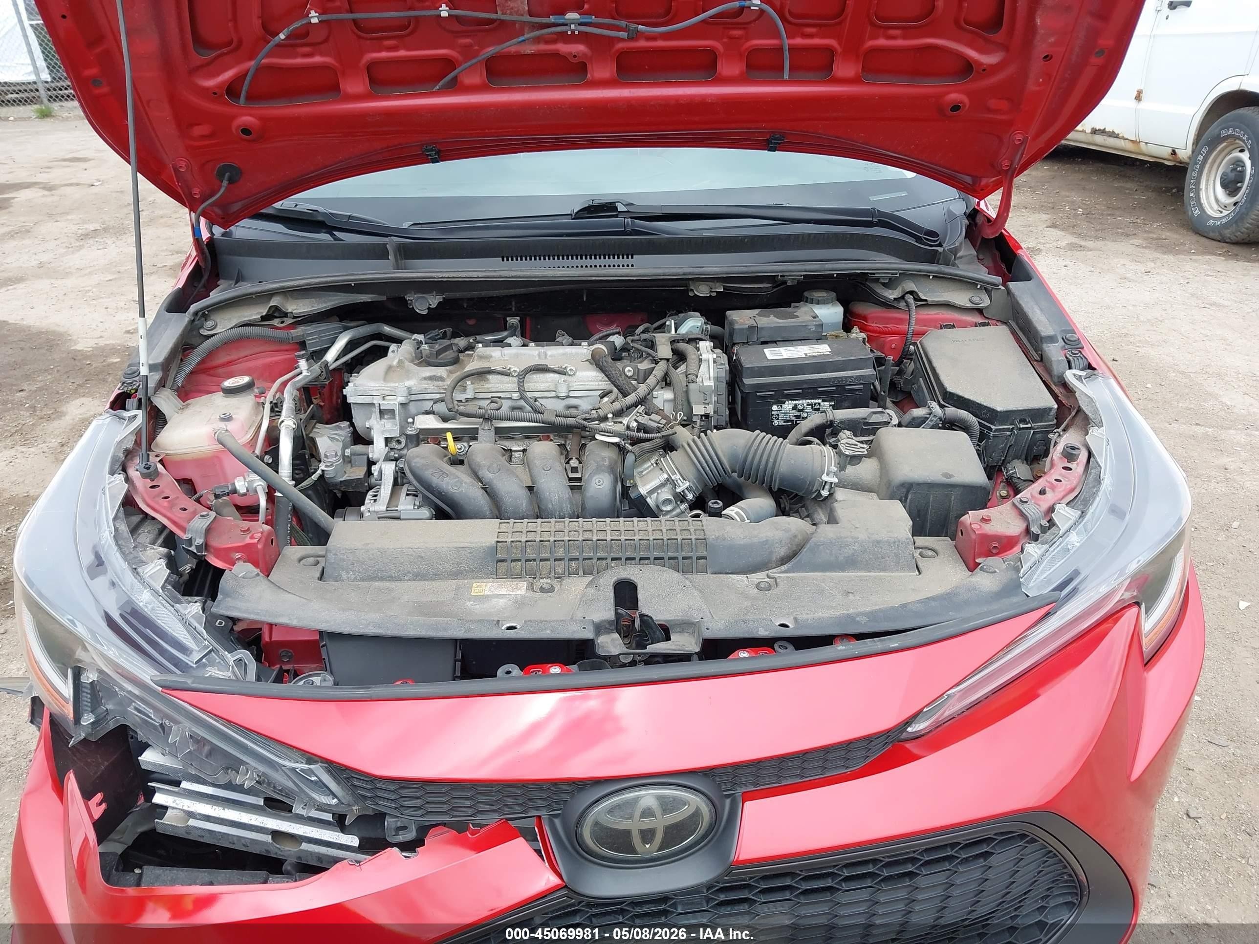2021 Toyota Corolla Le Red vin: JTDEPMAE8MJ117716