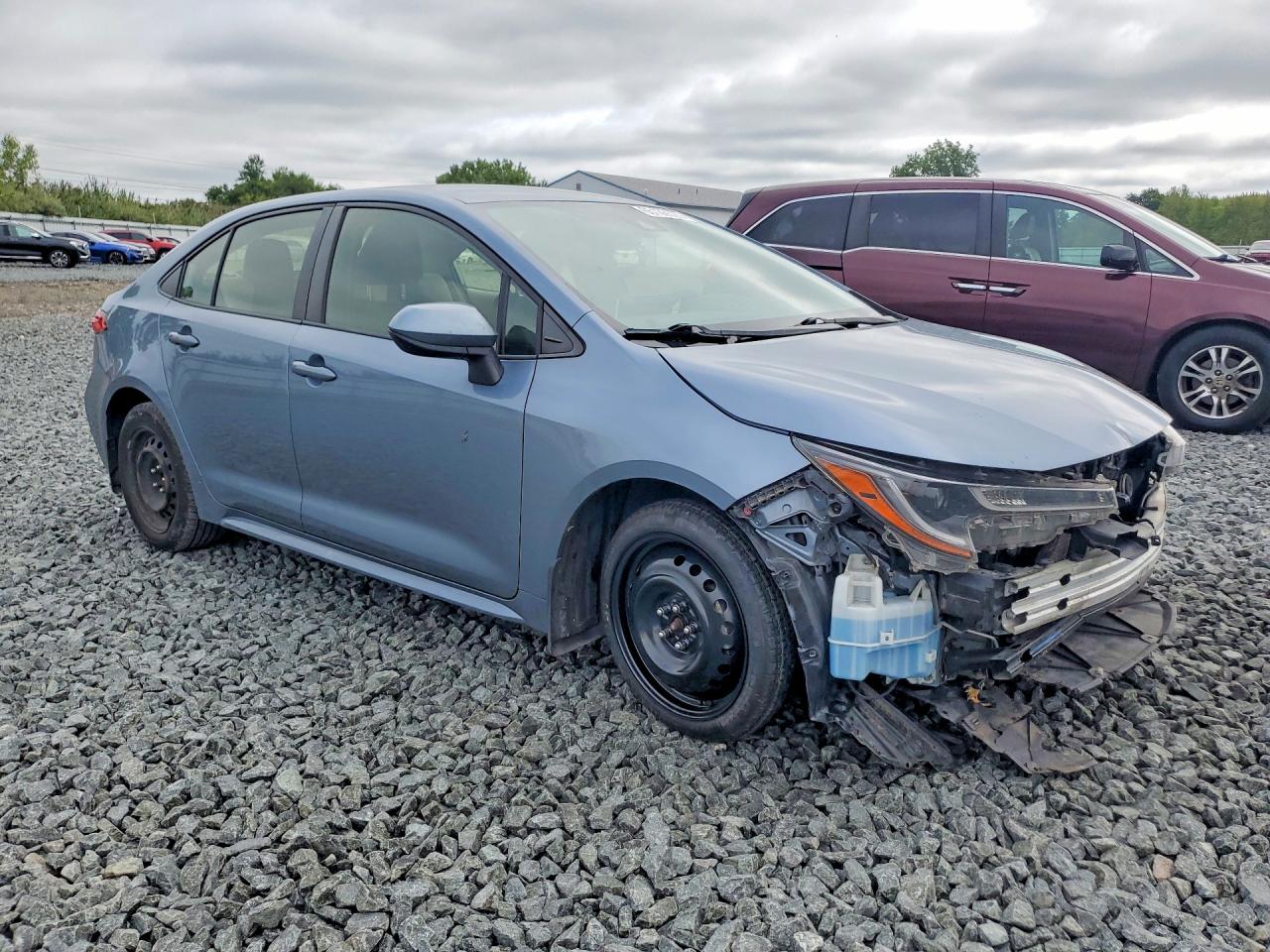 2021 Toyota Corolla Le Blue vin: JTDEPMAE9MJ129051