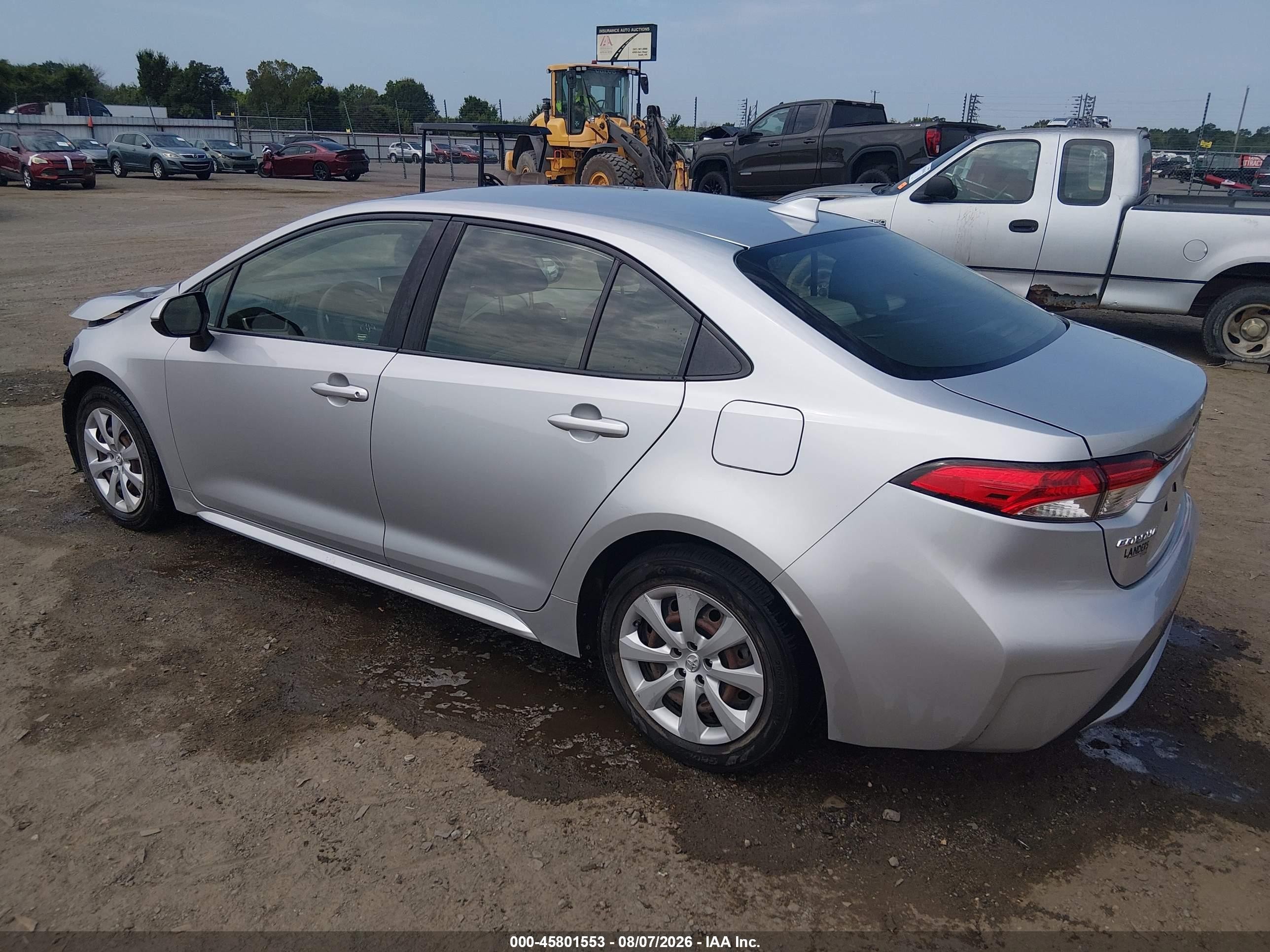 2021 Toyota Corolla Le Silver vin: JTDEPMAE9MJ145931