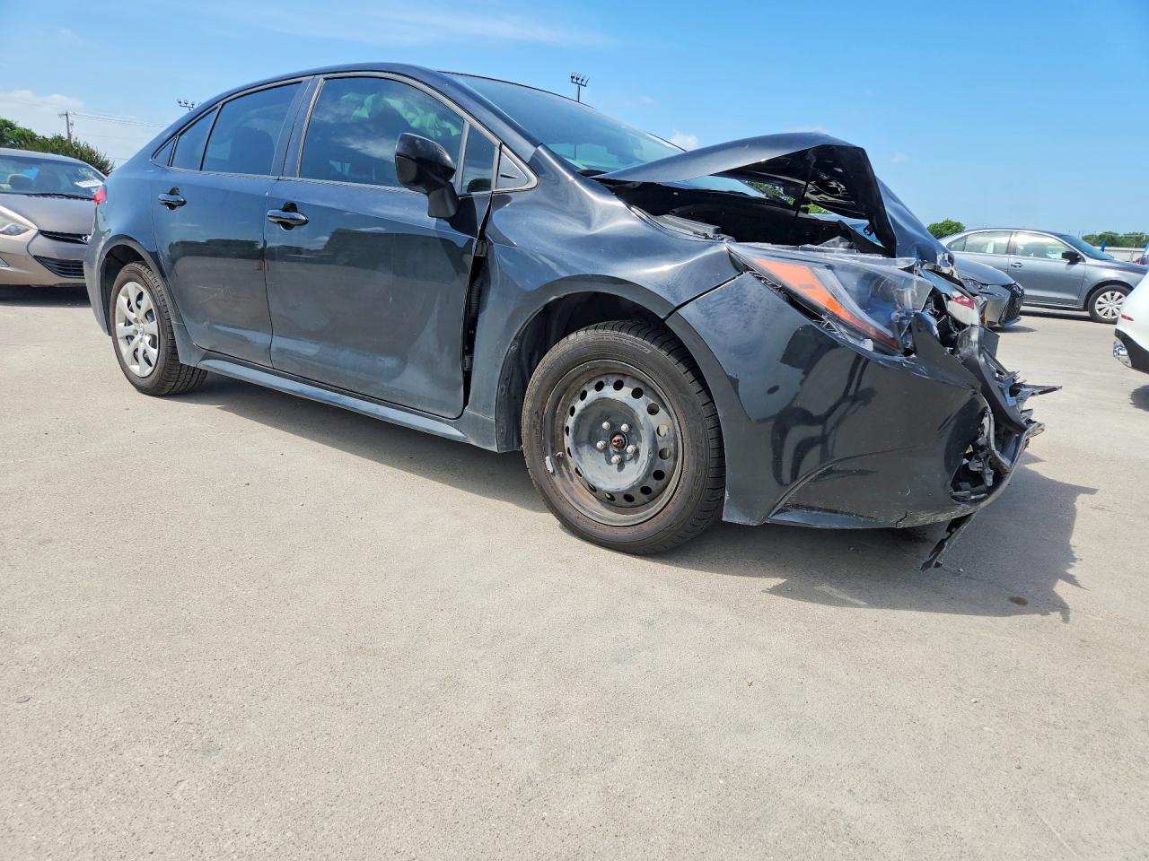 2021 Toyota Corolla Le Черный vin: JTDEPMAEXMJ169736