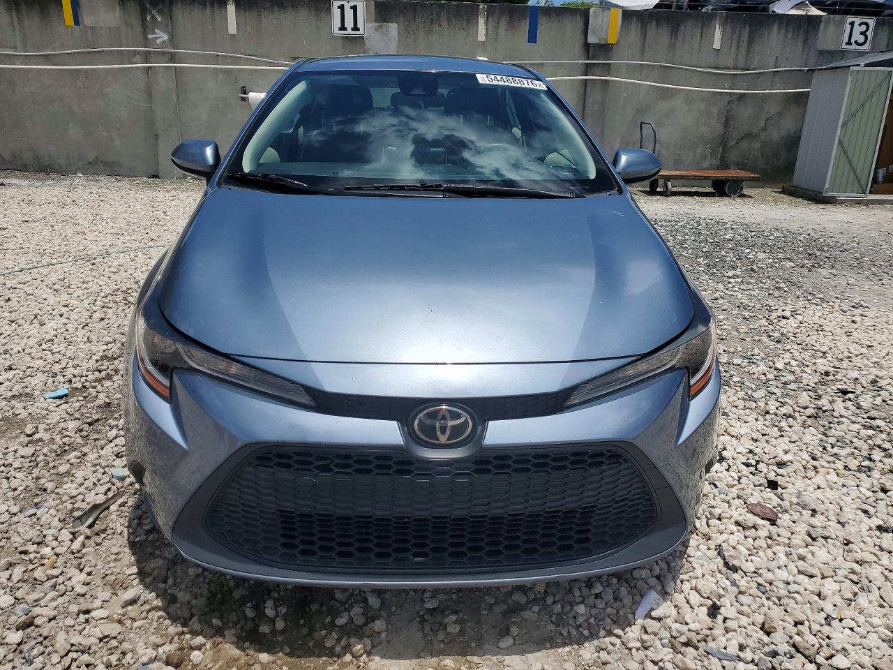 2021 Toyota Corolla Le Blue vin: JTDEPMAEXMJ184608