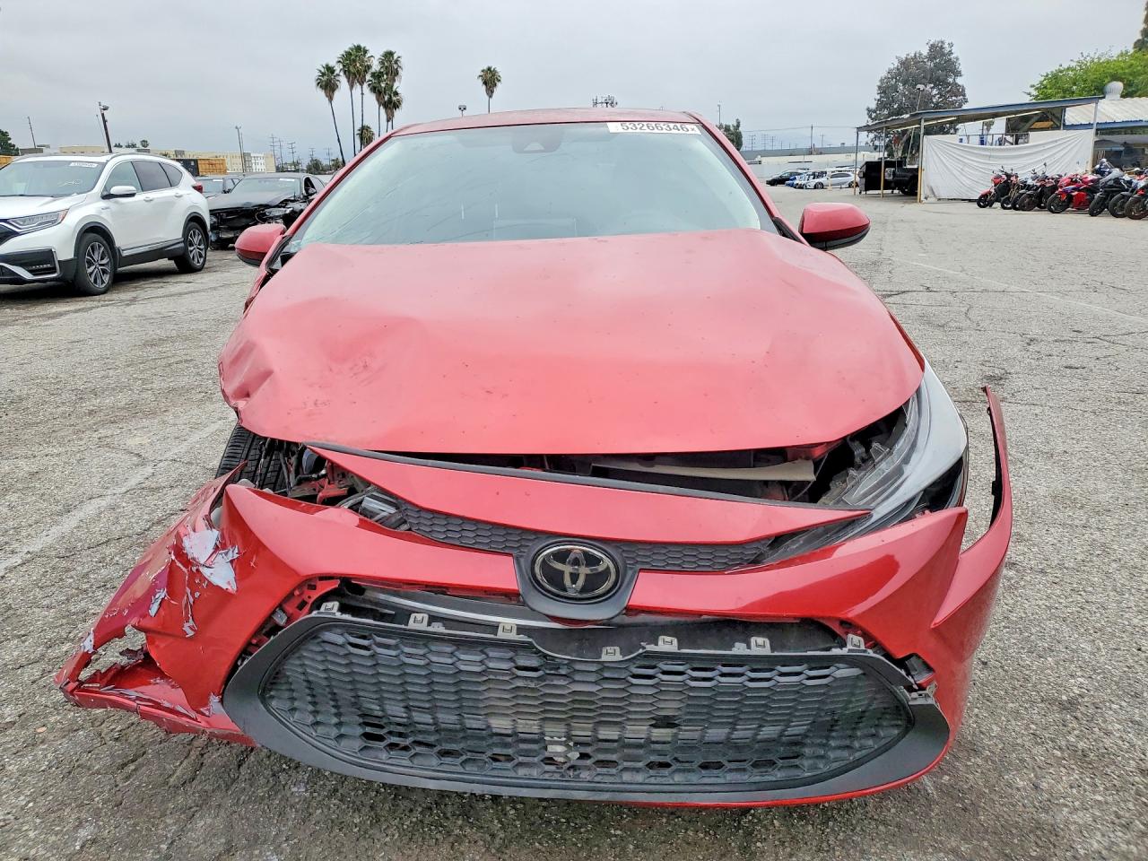 2021 Toyota Corolla Le Red vin: JTDEPMAEXMJ186956