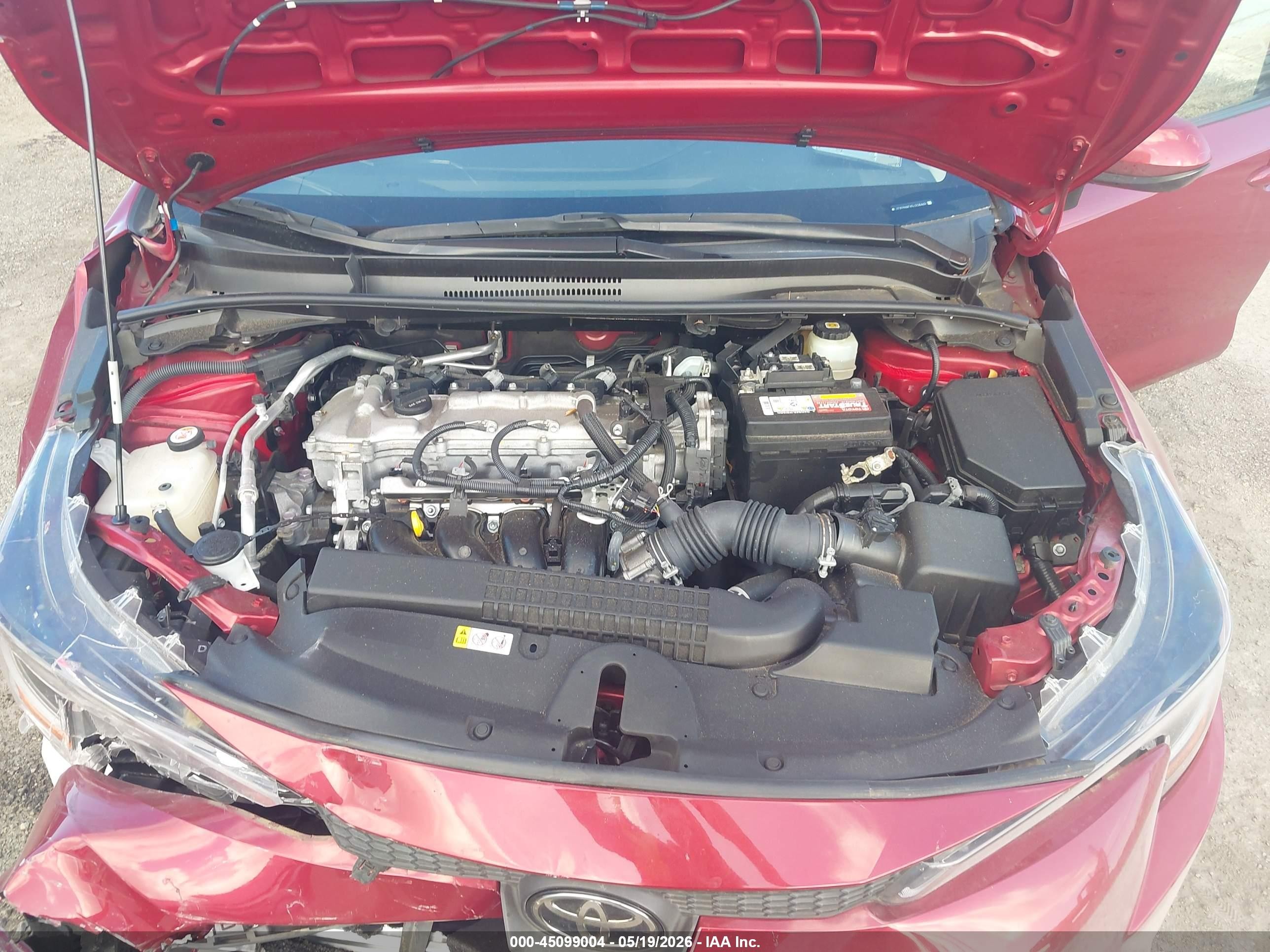 2022 Toyota Corolla Le Red vin: JTDEPMAEXNJ208469