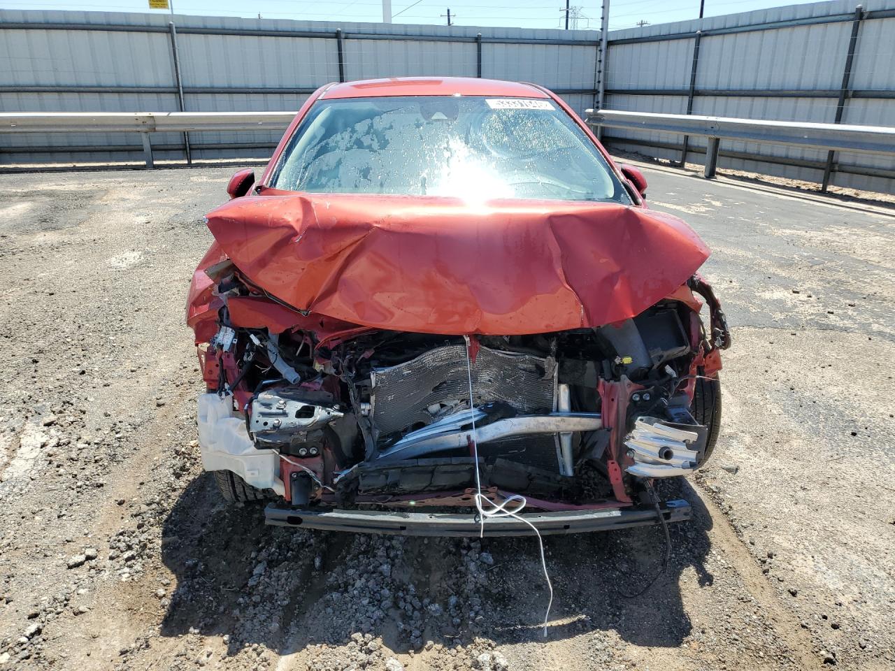2020 Toyota Corolla Le Red vin: JTDEPRAE0LJ012406 Damage: Front Bumper Reinforcement, Broken, Replacement Required