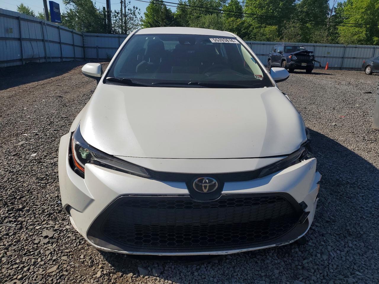 2020 Toyota Corolla Le White vin: JTDEPRAE0LJ105099