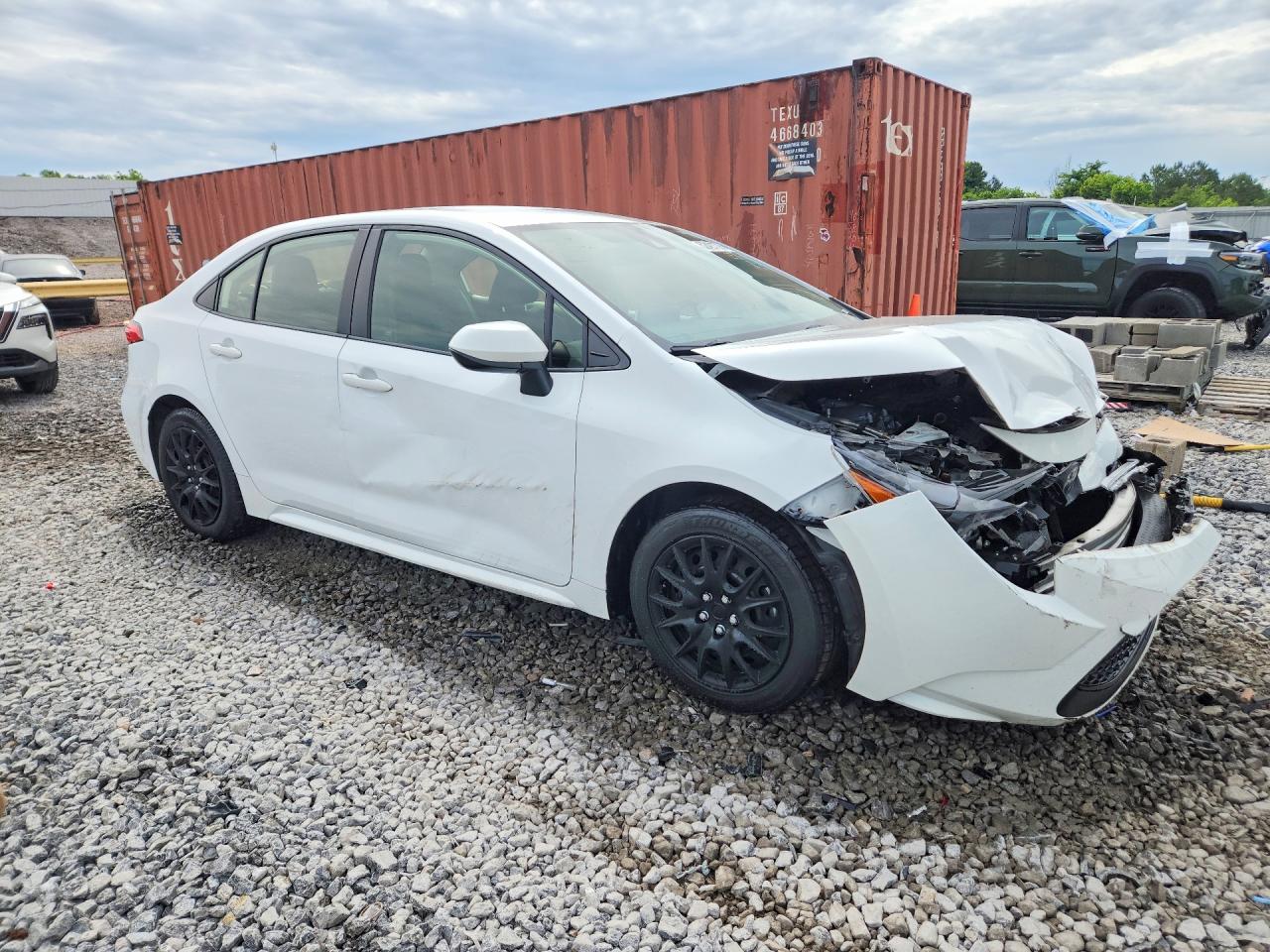 2020 Toyota Corolla Le White vin: JTDEPRAE1LJ028002