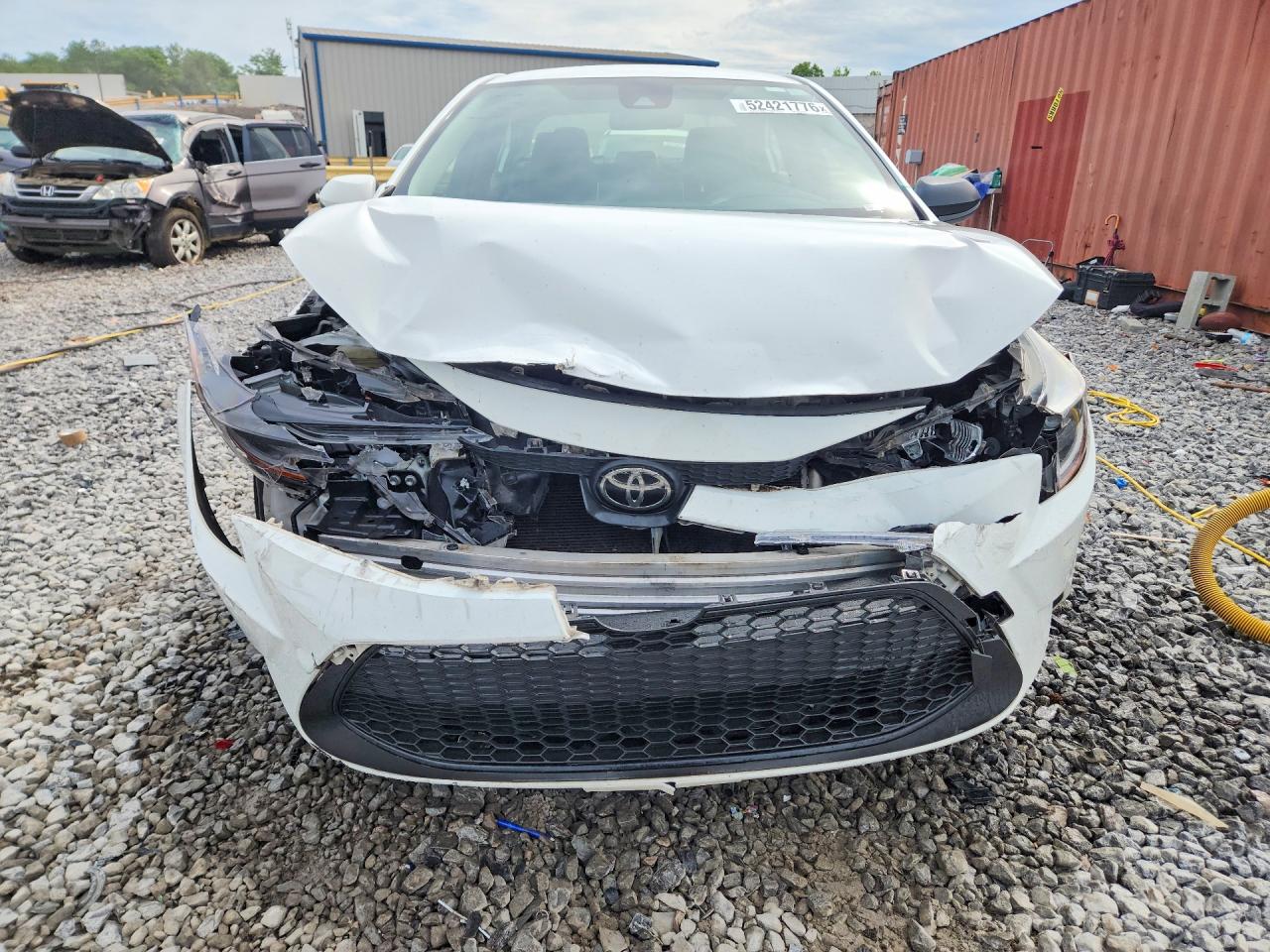 2020 Toyota Corolla Le White vin: JTDEPRAE1LJ028002