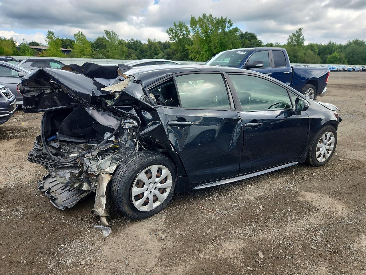 2020 Toyota Corolla Le Black vin: JTDEPRAE1LJ044295