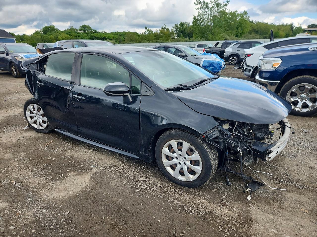 2020 Toyota Corolla Le Black vin: JTDEPRAE1LJ044295