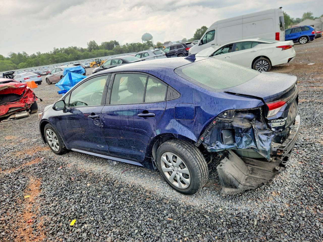 2020 Toyota Corolla Le Синий vin: JTDEPRAE5LJ060001