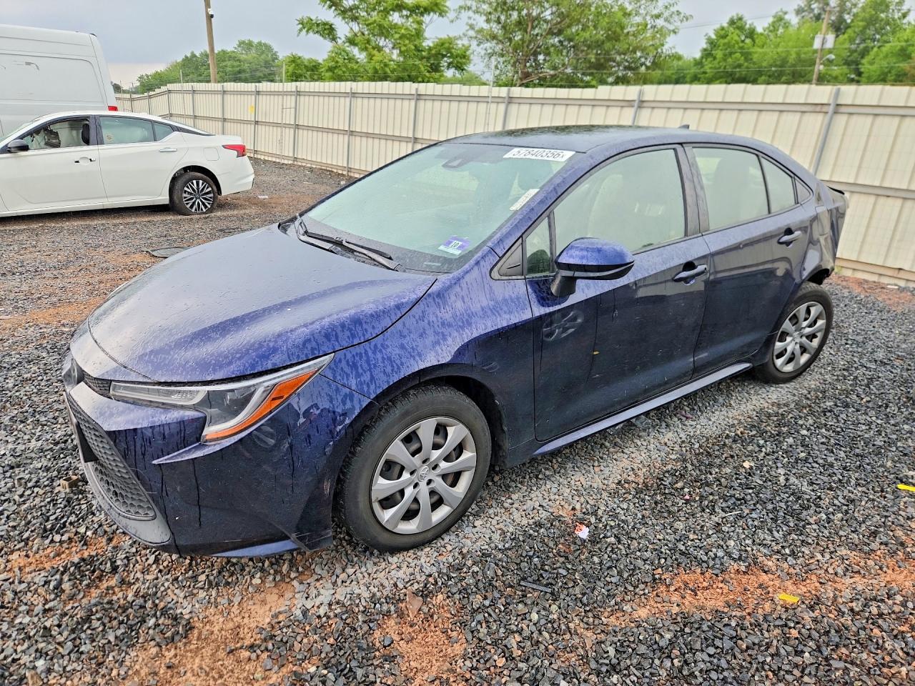 2020 Toyota Corolla Le Blue vin: JTDEPRAE5LJ060001