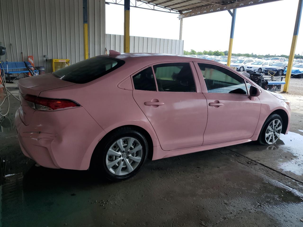 2020 Toyota Corolla Le Pink vin: JTDEPRAE5LJ110606 Damage: Right Qtr Panel, Dent(S) W/ Paint Dmg, 1 To 2 Inches