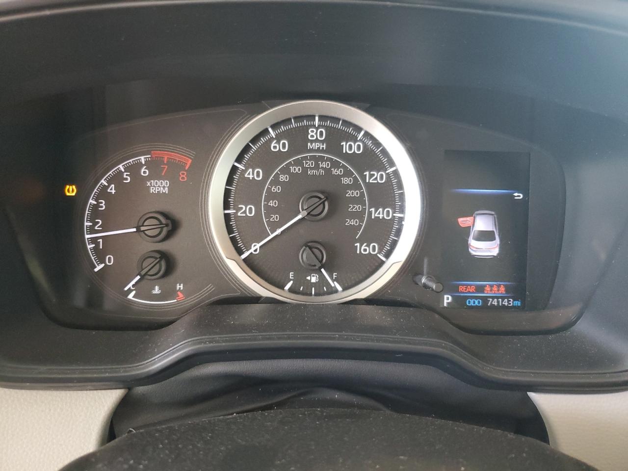2020 Toyota Corolla Le Pink vin: JTDEPRAE5LJ110606 Damage: Warning - Tire Pressure, On, Unacceptable