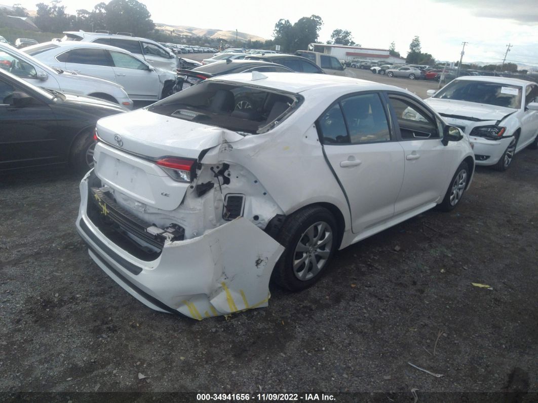 2020 Toyota Corolla Le White vin: JTDEPRAE7LJ028070