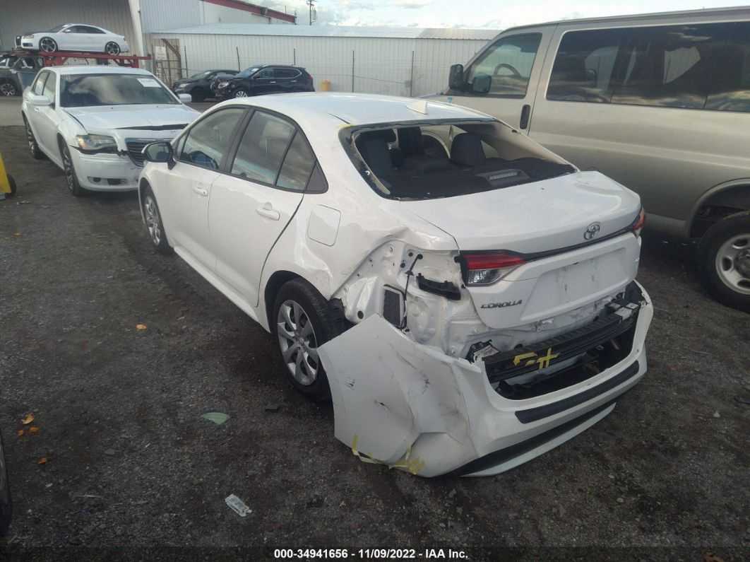 2020 Toyota Corolla Le White vin: JTDEPRAE7LJ028070