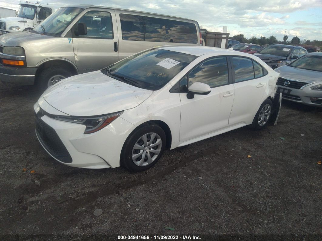 2020 Toyota Corolla Le White vin: JTDEPRAE7LJ028070