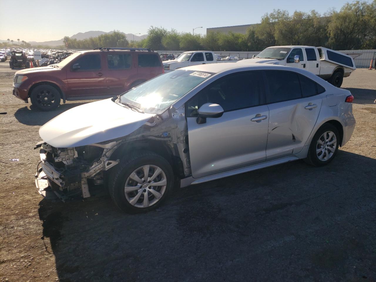 2020 Toyota Corolla Le Silver vin: JTDEPRAE9LJ107725