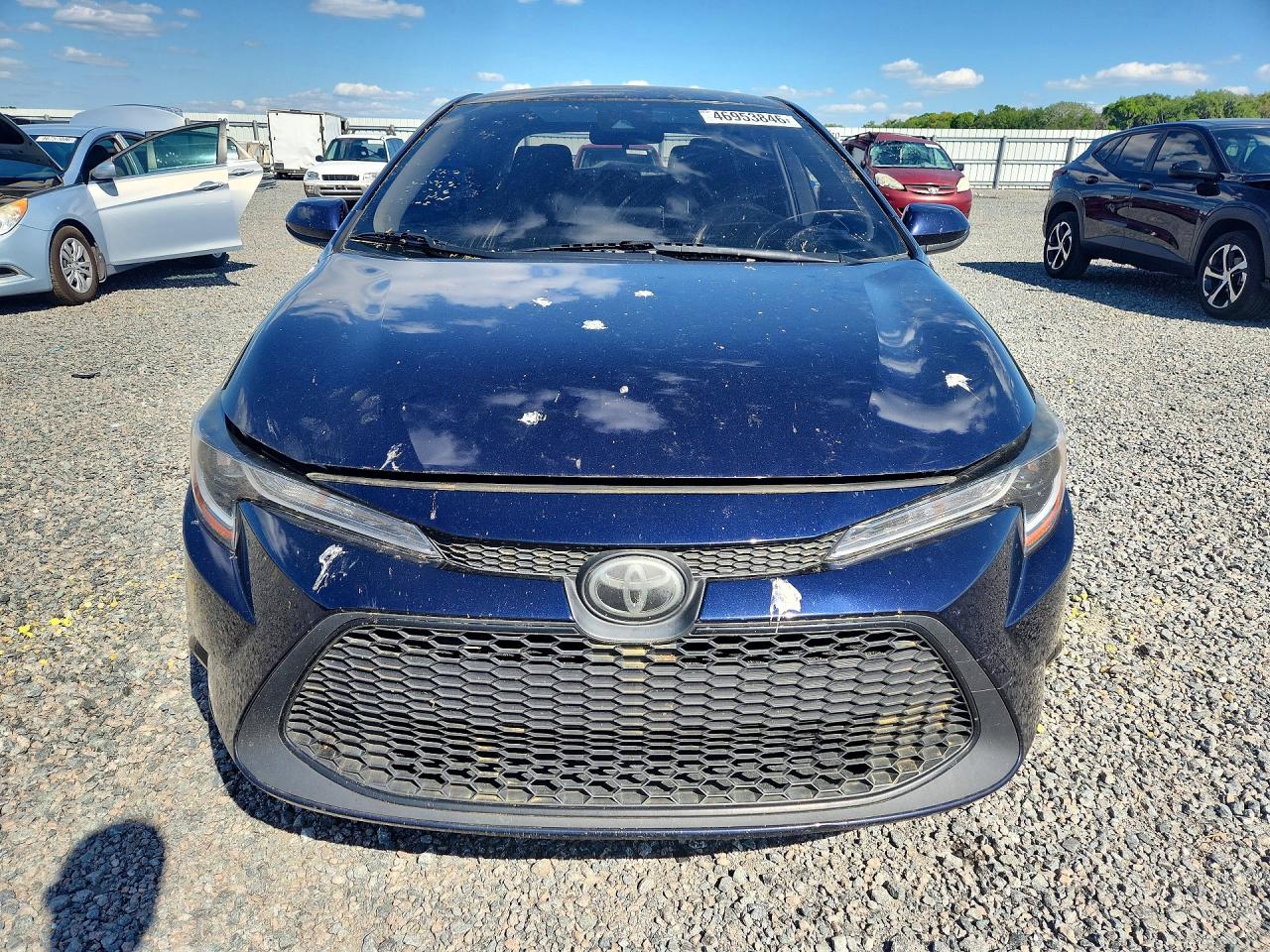 2020 Toyota Corolla Le Blue vin: JTDEPRAEXLJ113663