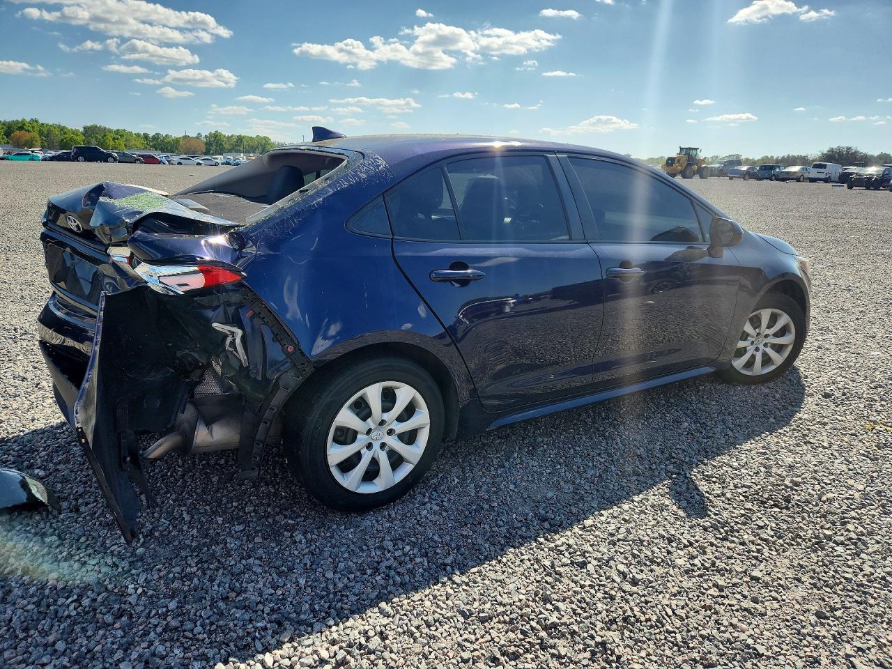 2020 Toyota Corolla Le Blue vin: JTDEPRAEXLJ113663