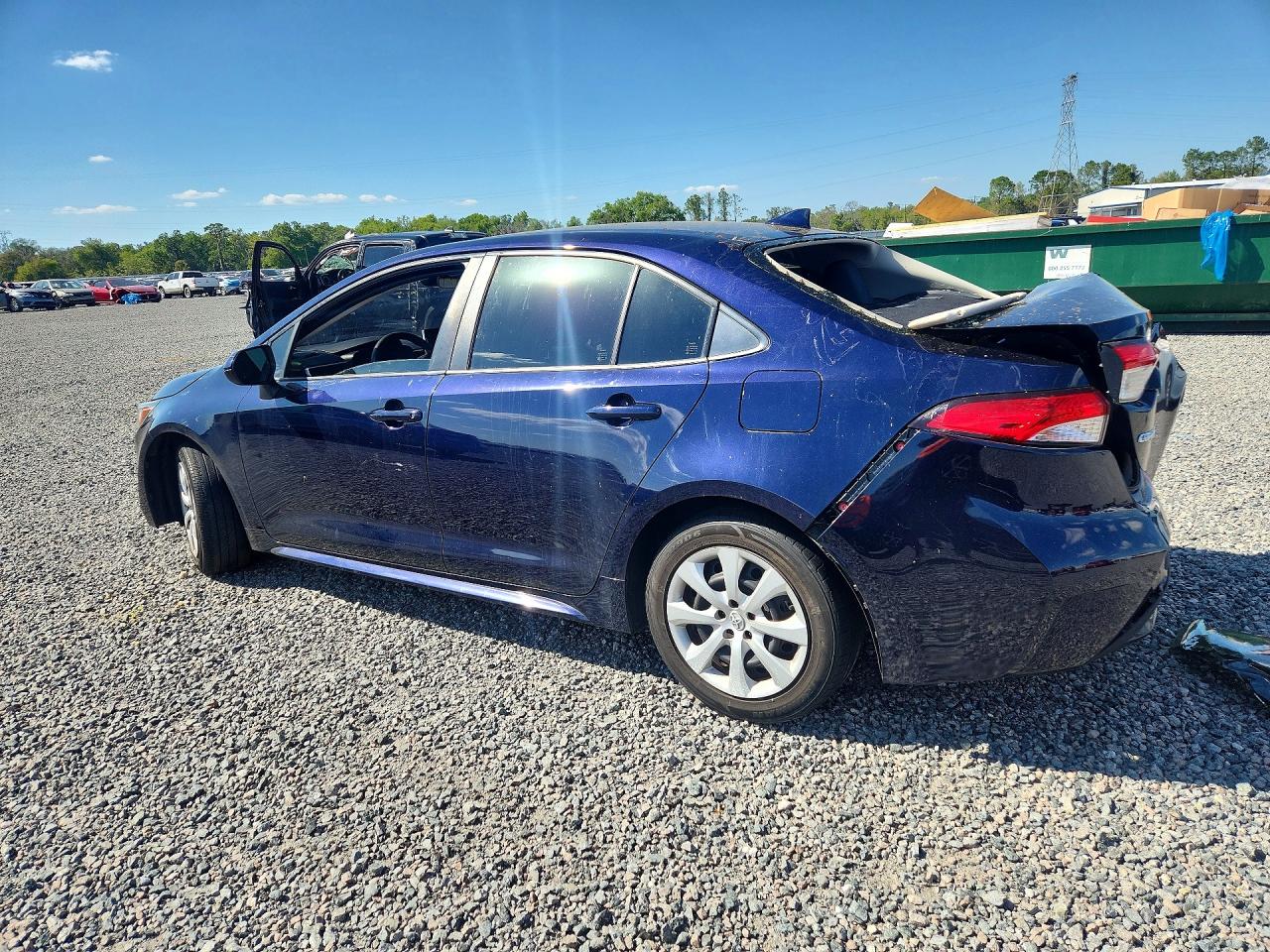 2020 Toyota Corolla Le Blue vin: JTDEPRAEXLJ113663