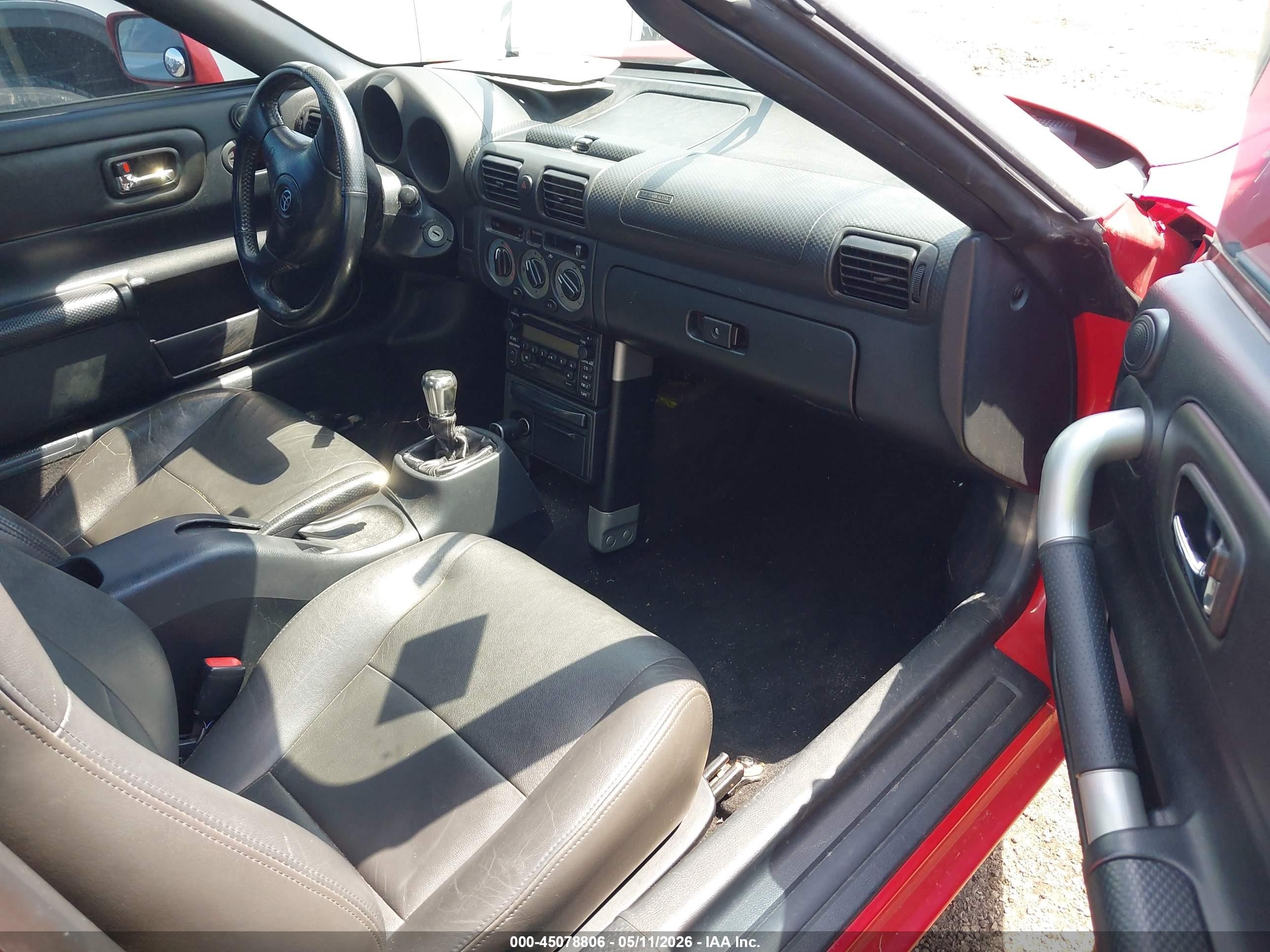 2001 Toyota Mr2 Spyder   Red vin: JTDFR320010029059