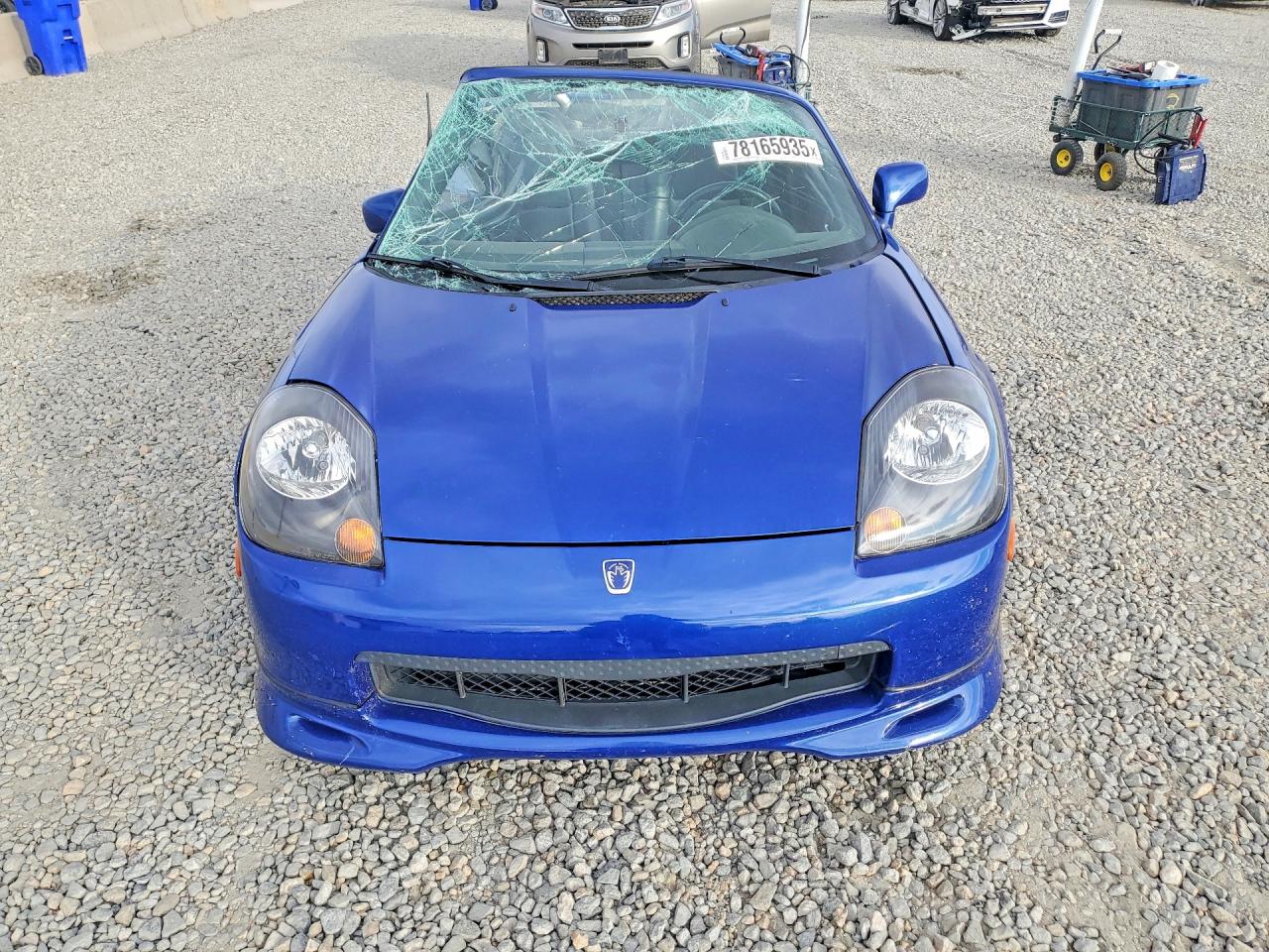 2002 Toyota Mr2 Spyder Base Blue vin: JTDFR320020043853
