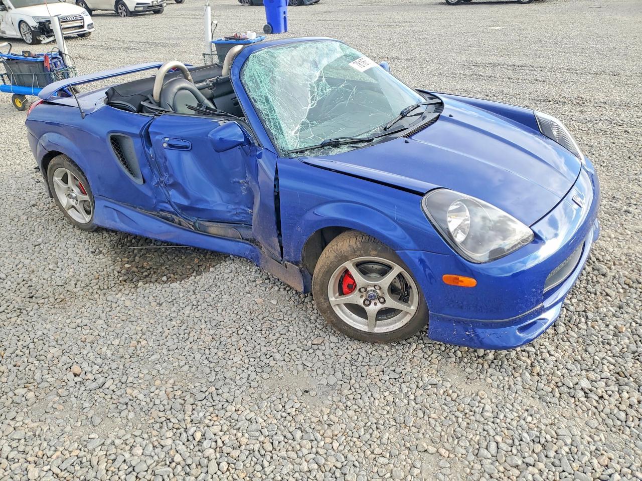 2002 Toyota Mr2 Spyder Base Blue vin: JTDFR320020043853