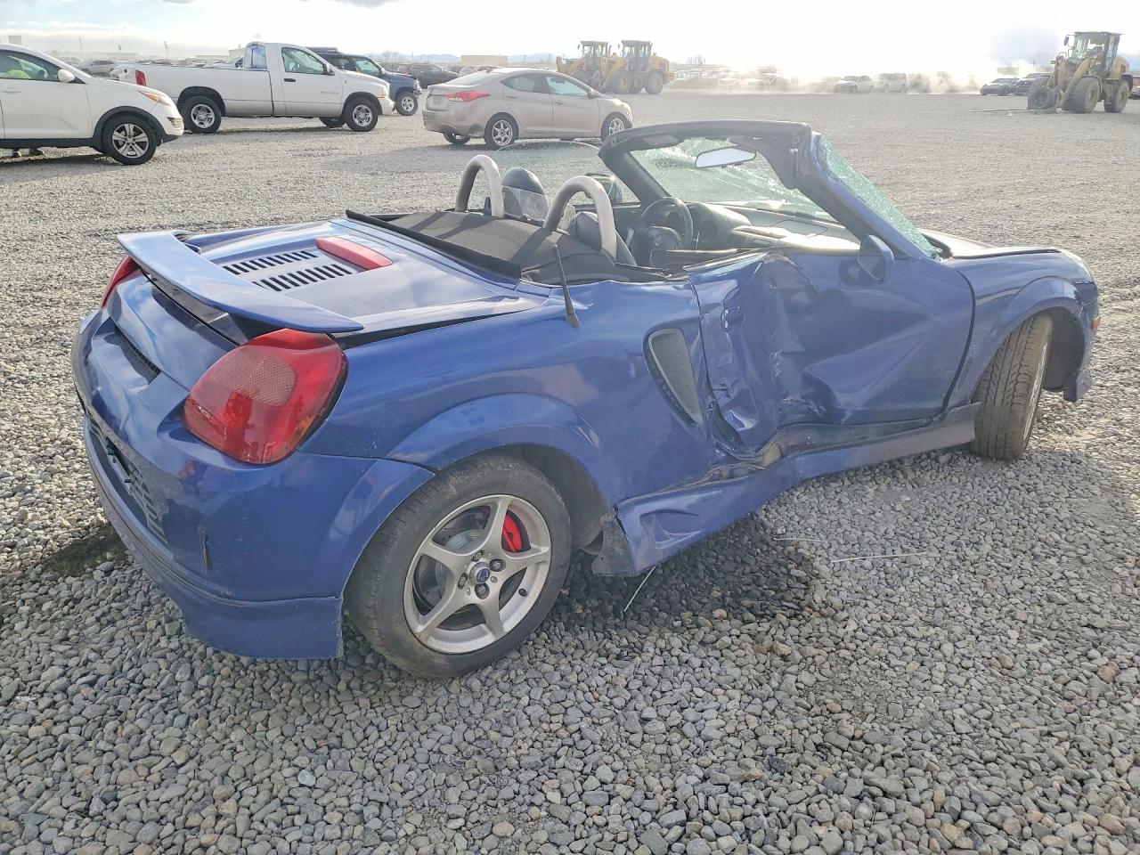 2002 Toyota Mr2 Spyder Base Blue vin: JTDFR320020043853