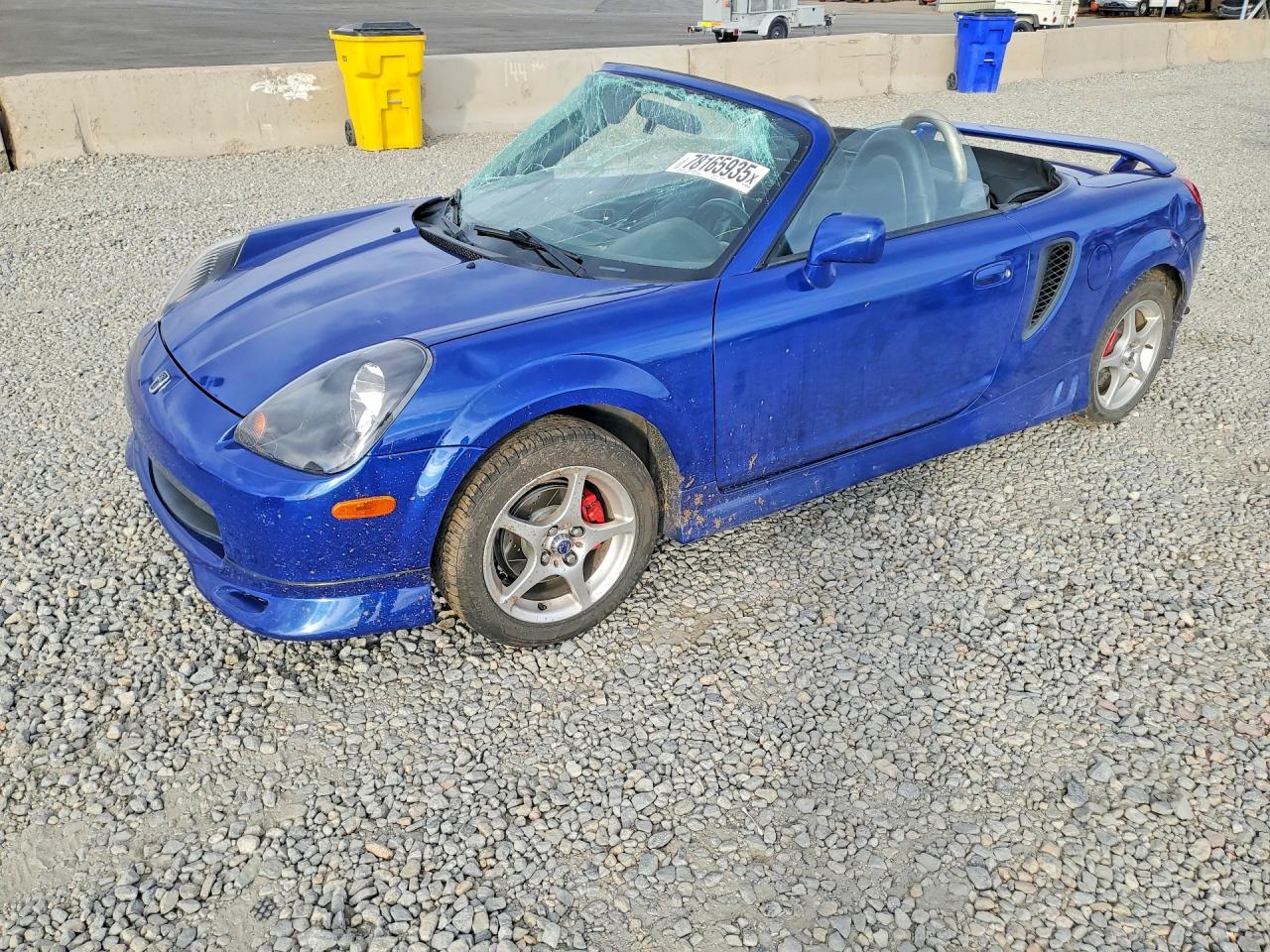 2002 Toyota Mr2 Spyder Base Blue vin: JTDFR320020043853