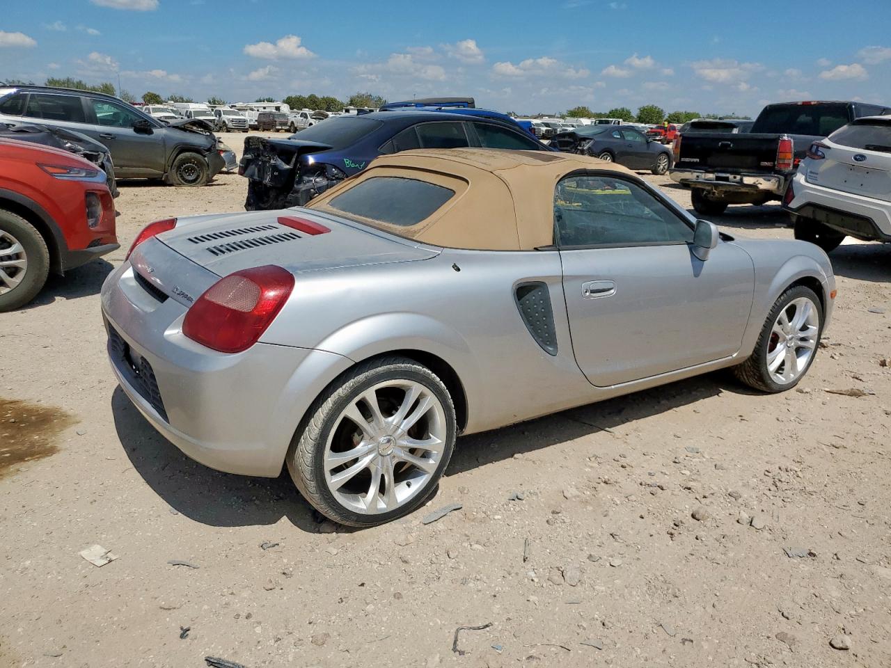 2002 Toyota Mr2 Spyder Silver vin: JTDFR320020048969