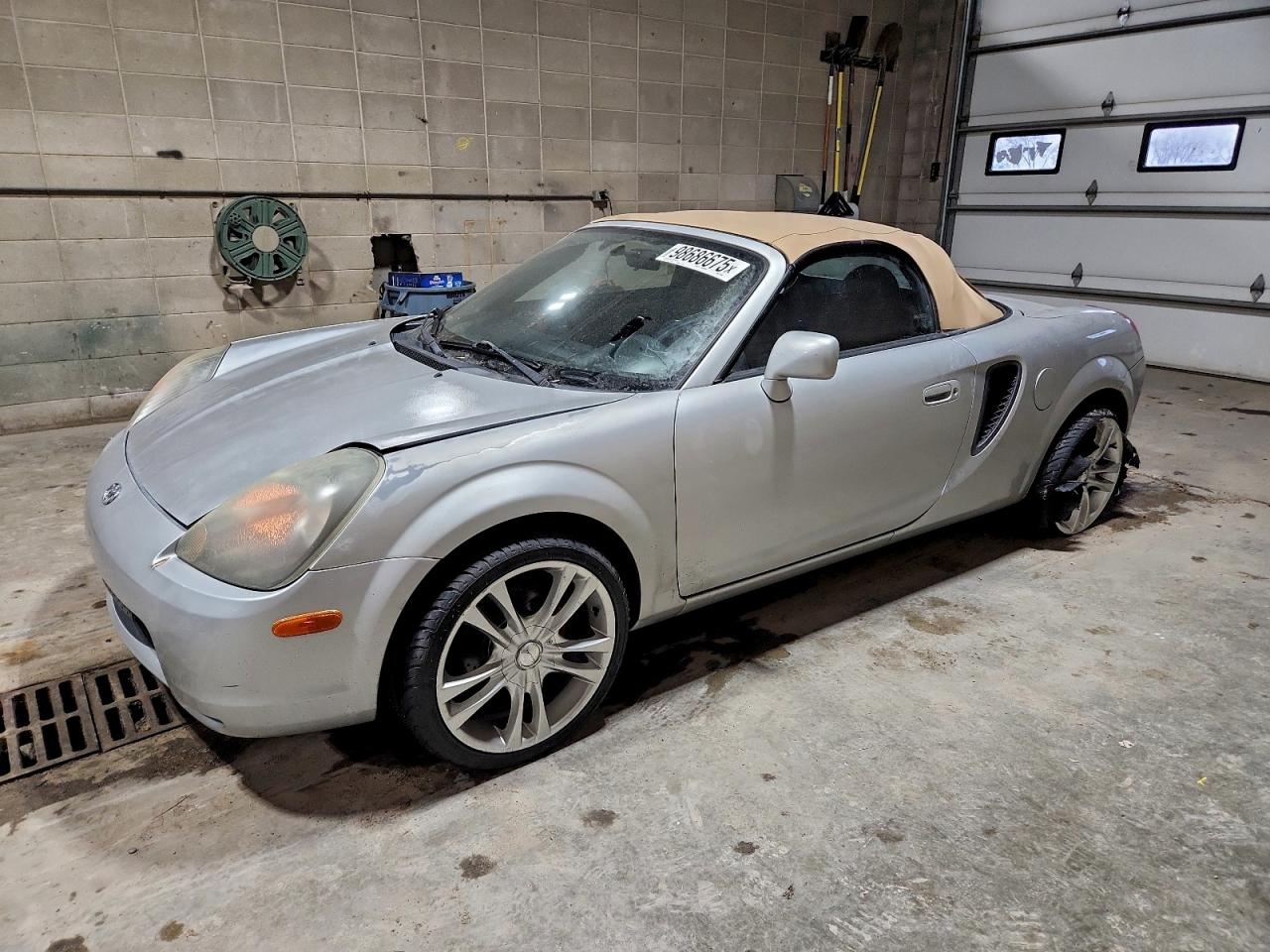 2002 Toyota Mr2 Spyder Silver vin: JTDFR320020048969