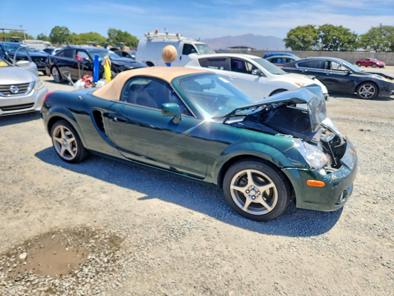 2003 Toyota Mr2 Spyder Base Зеленый vin: JTDFR320030064378