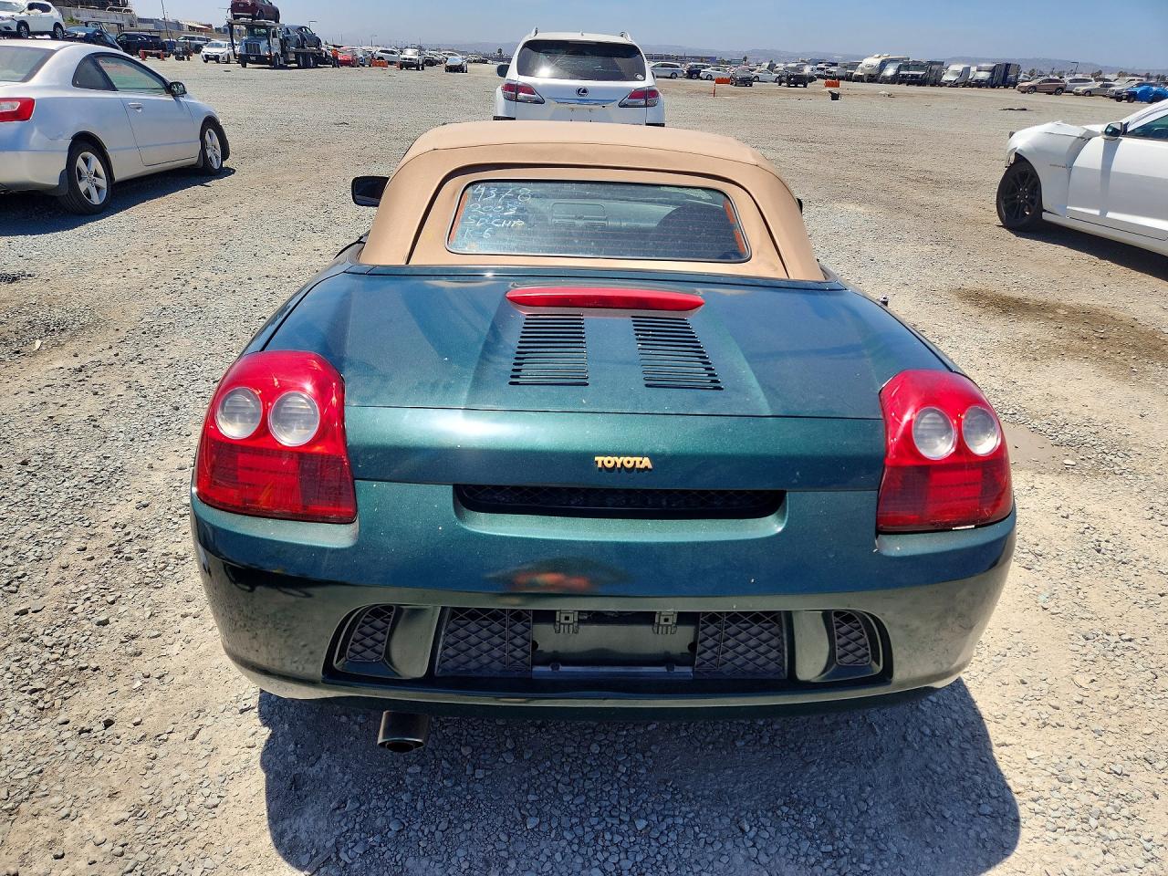2003 Toyota Mr2 Spyder Base Зеленый vin: JTDFR320030064378