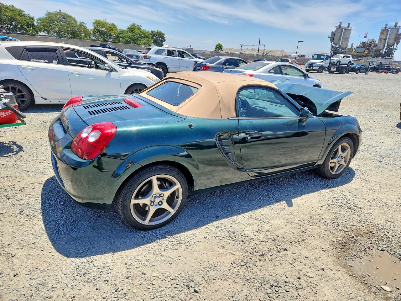 2003 Toyota Mr2 Spyder Base Зеленый vin: JTDFR320030064378