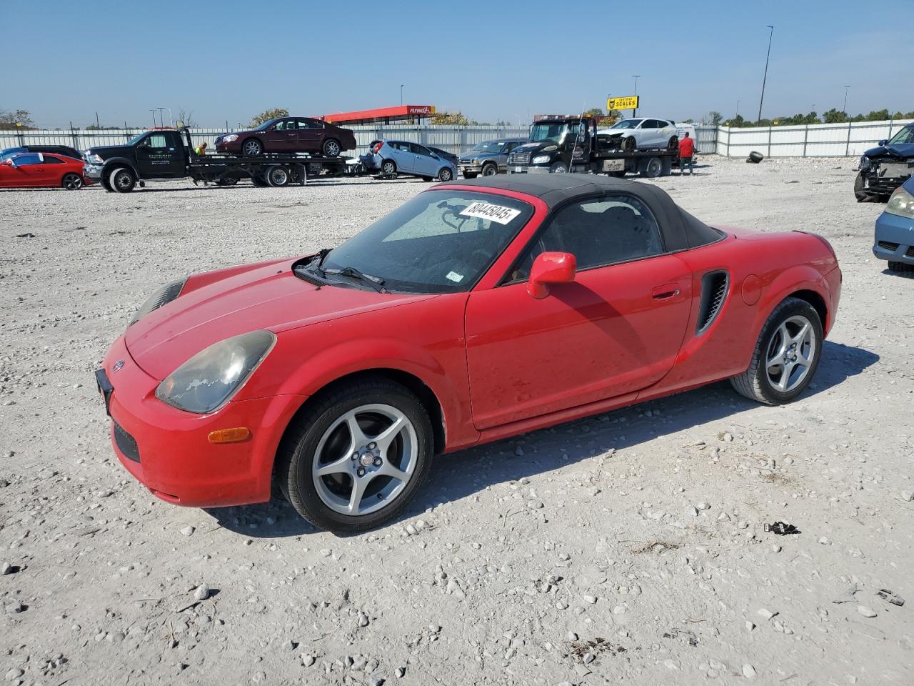 2000 Toyota Mr2 Spyder Red vin: JTDFR3200Y0006102