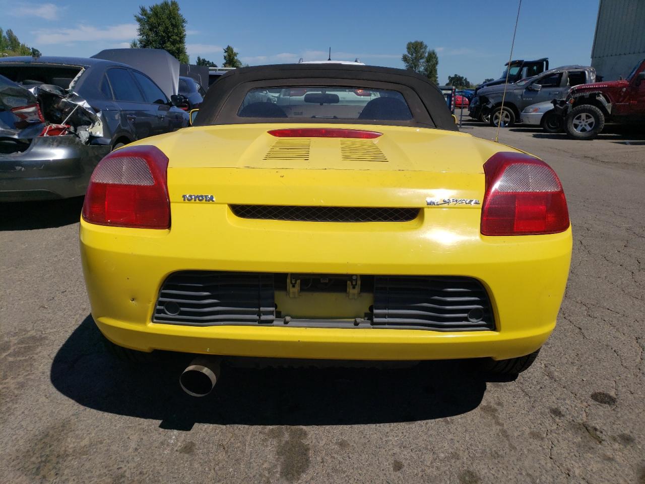 2000 Toyota Mr2 Spyder Желтый vin: JTDFR3200Y0014930